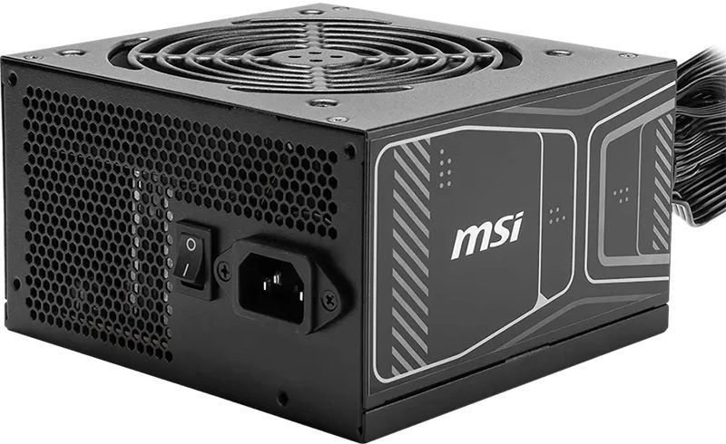 Блок питания MSI ATX 850W MAG A850GN PCIE5 80+ gold (20+4pin) APFC 120mm fan 4xSATA RTL — фото 1
