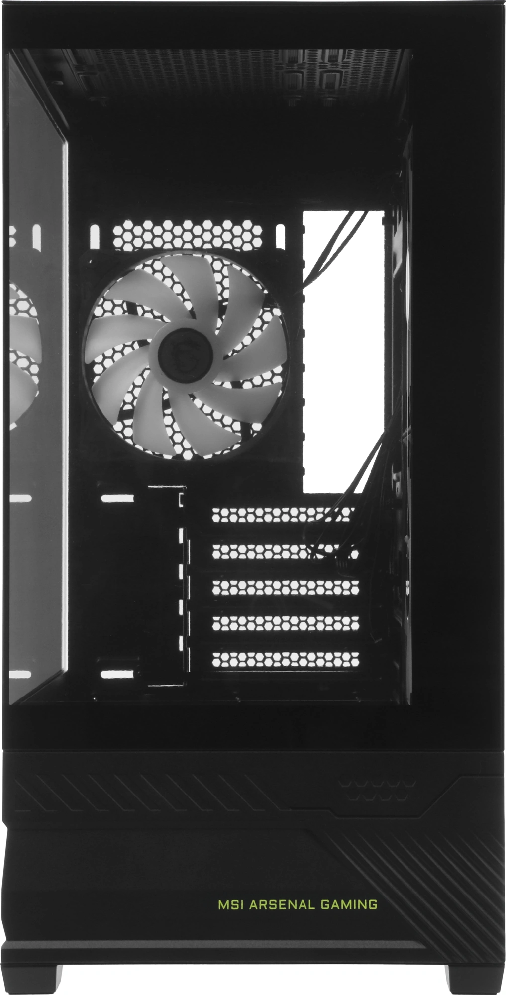 Корпус MSI MAG Pano M110R черный без БП mATX 8x120mm 2x140mm 1xUSB3.0 audio AirDuct bott PSU — миниатюра 2