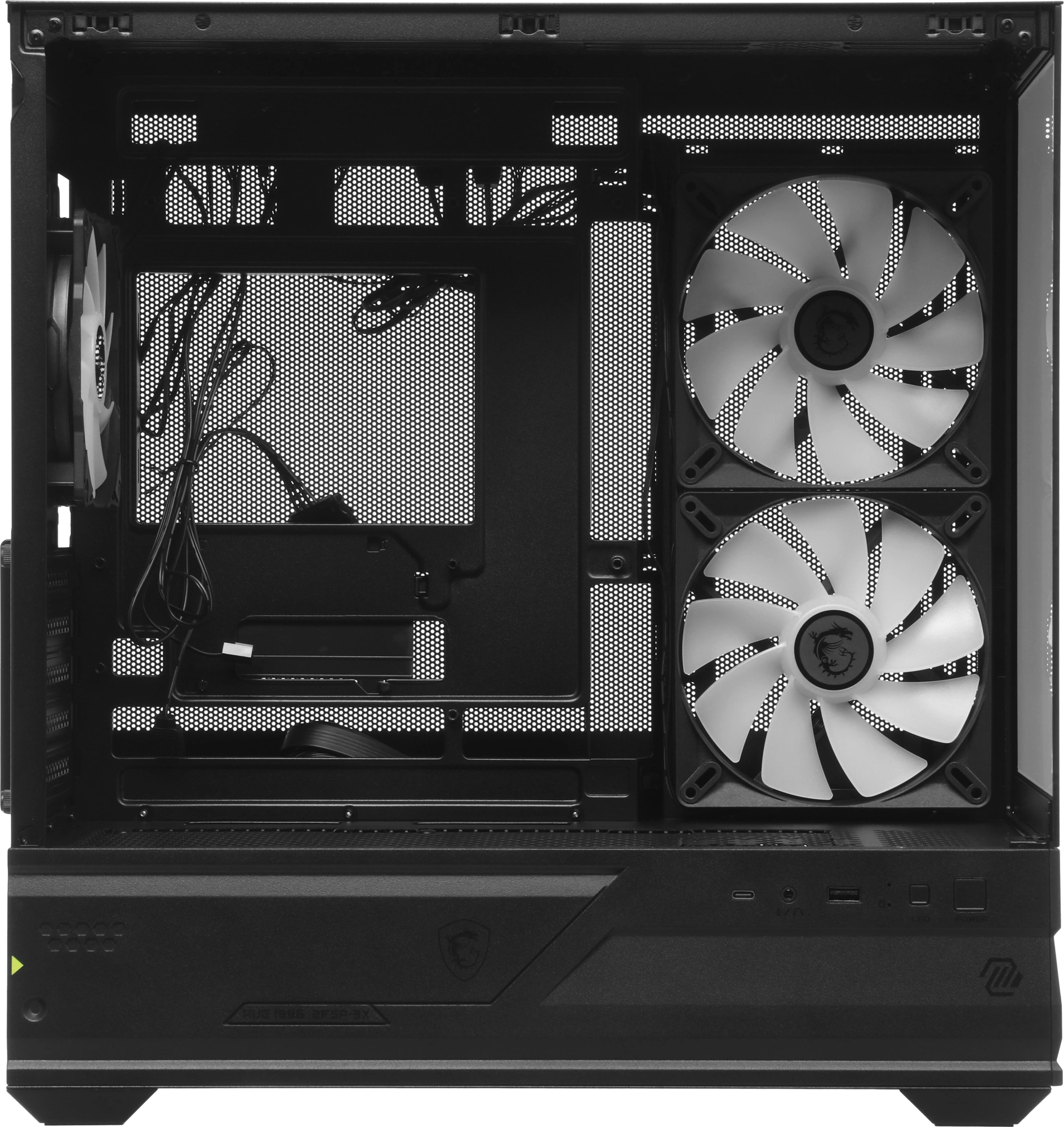 Корпус MSI MAG Pano M110R черный без БП mATX 8x120mm 2x140mm 1xUSB3.0 audio AirDuct bott PSU — миниатюра 10
