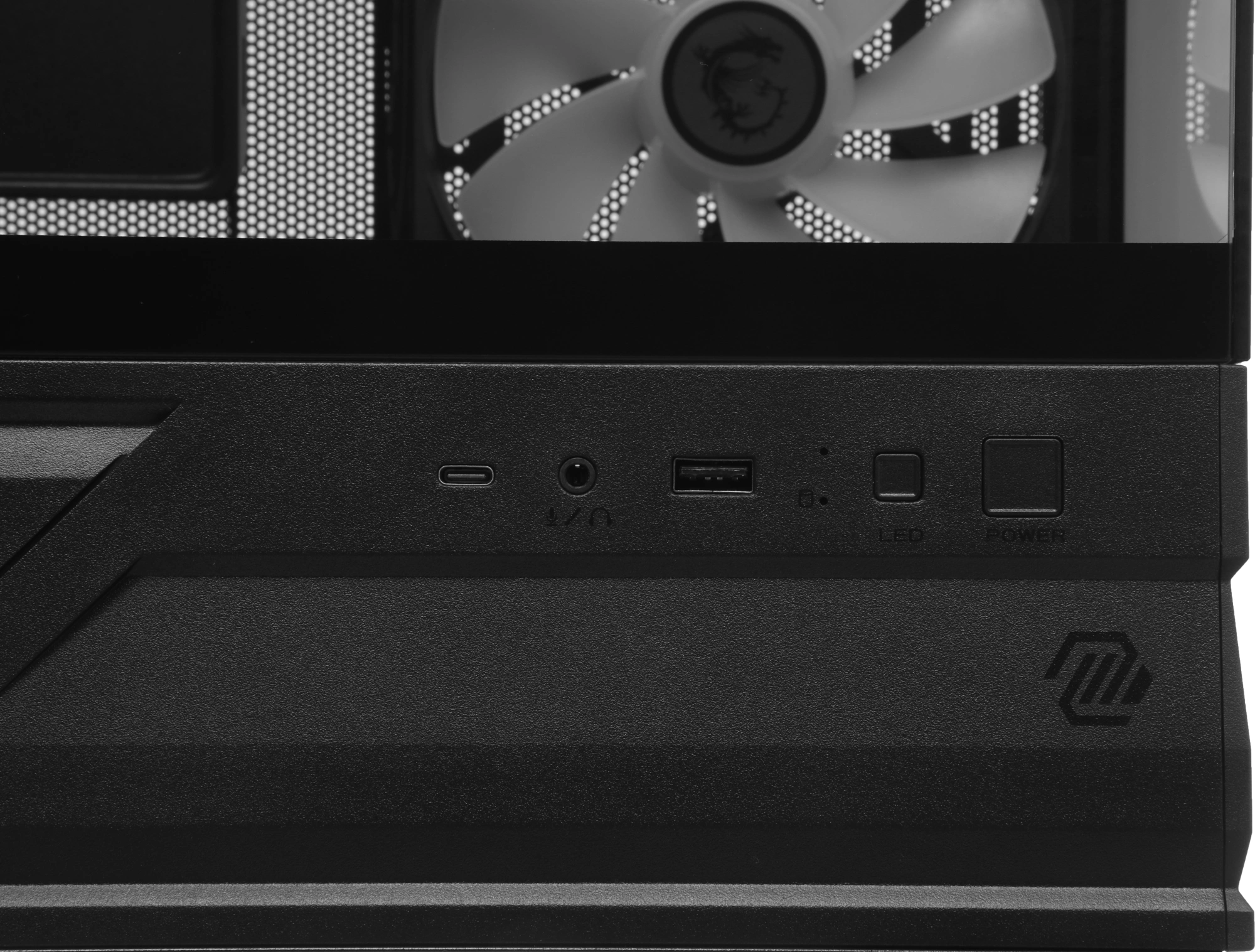 Корпус MSI MAG Pano M110R черный без БП mATX 8x120mm 2x140mm 1xUSB3.0 audio AirDuct bott PSU — миниатюра 6