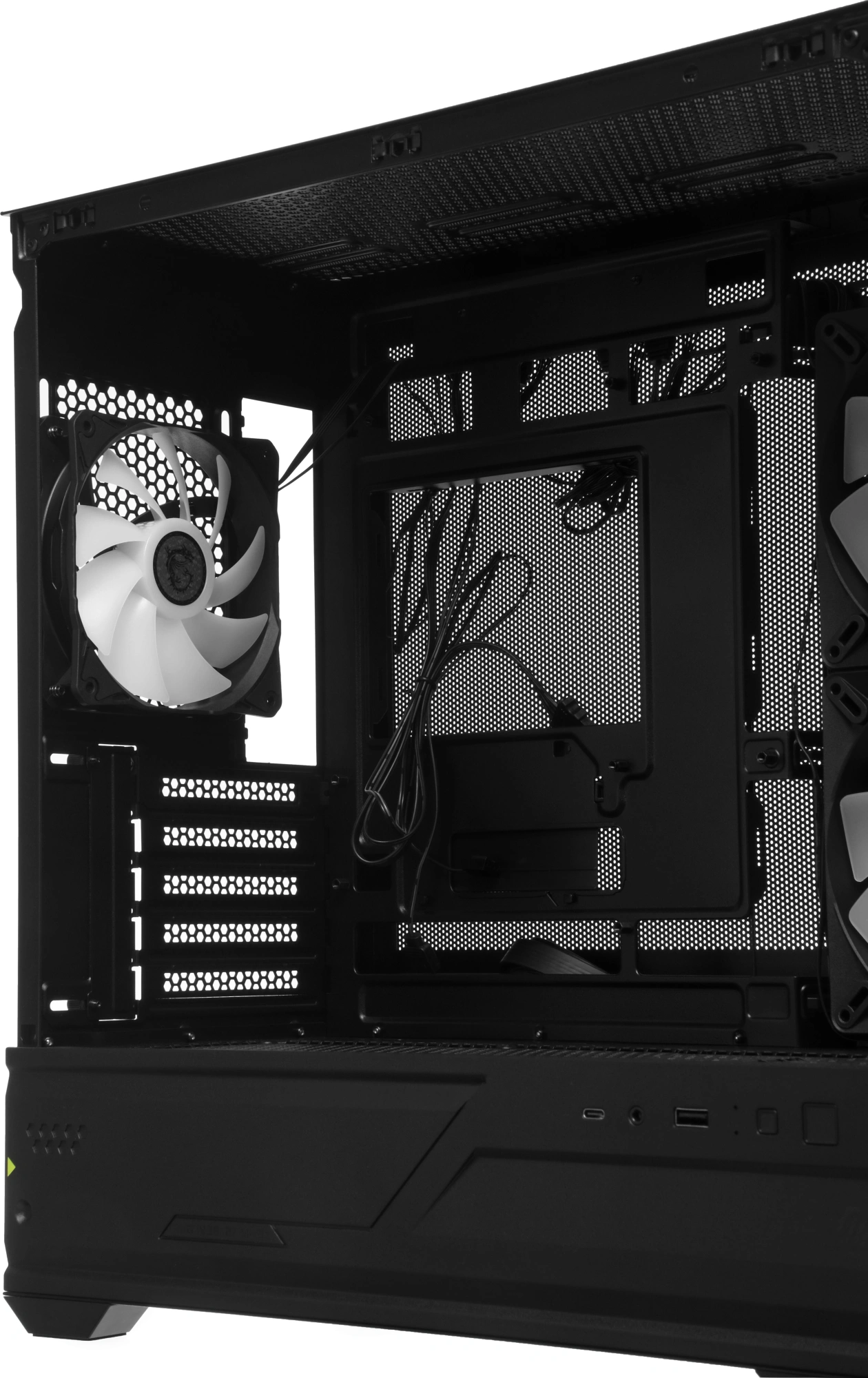 Корпус MSI MAG Pano M110R черный без БП mATX 8x120mm 2x140mm 1xUSB3.0 audio AirDuct bott PSU — миниатюра 11