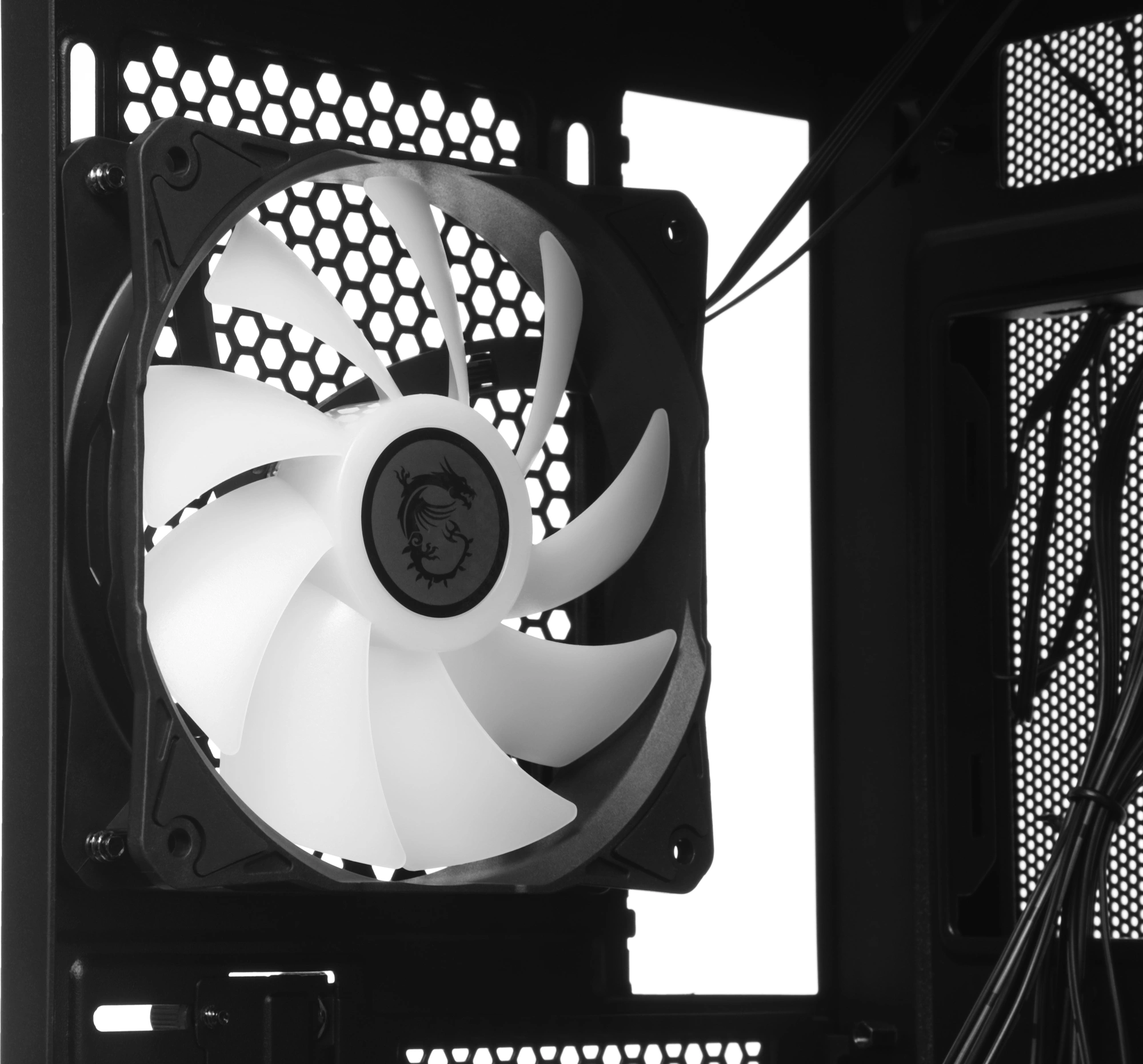 Корпус MSI MAG Pano M110R черный без БП mATX 8x120mm 2x140mm 1xUSB3.0 audio AirDuct bott PSU — миниатюра 12