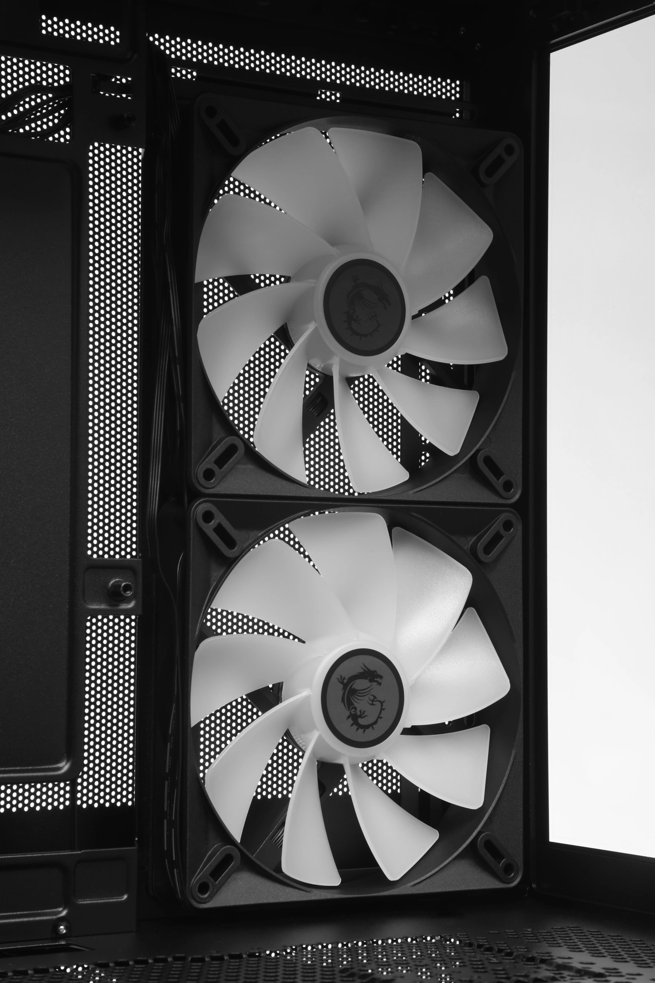 Корпус MSI MAG Pano M110R черный без БП mATX 8x120mm 2x140mm 1xUSB3.0 audio AirDuct bott PSU — миниатюра 13