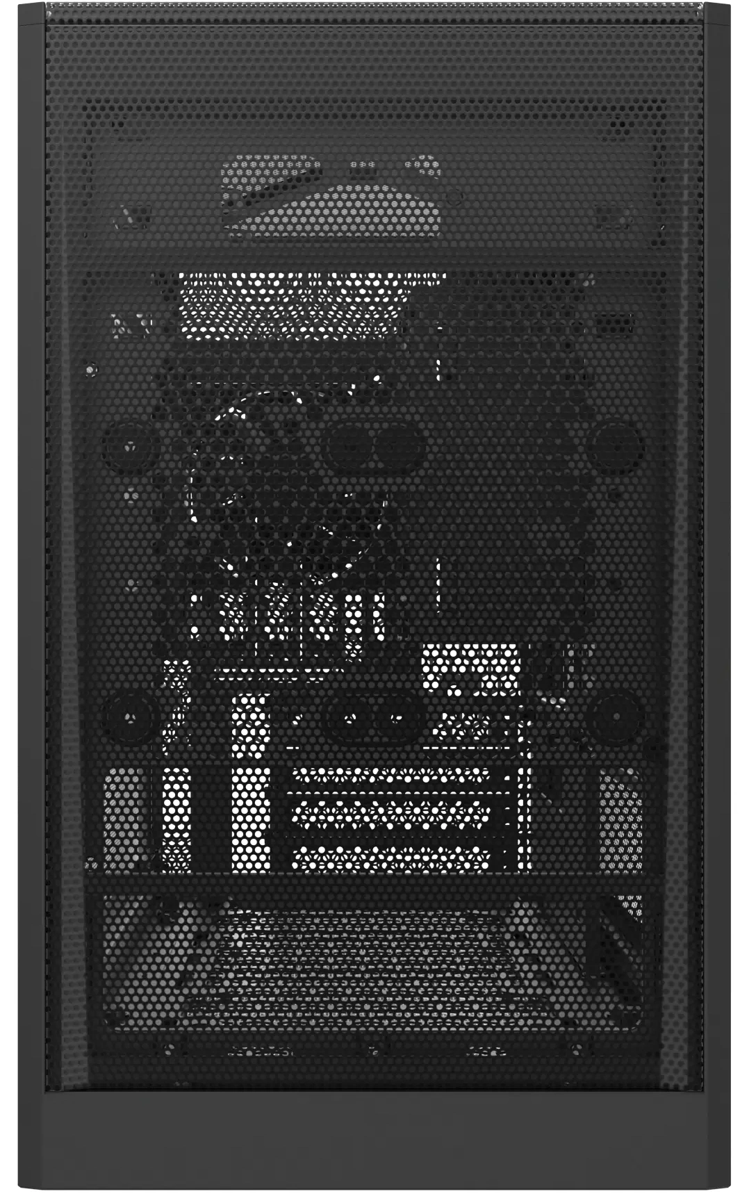 Корпус Montech TEN черный без БП mATX 9x120mm 6x140mm 2xUSB3.0 audio bott PSU — миниатюра 9