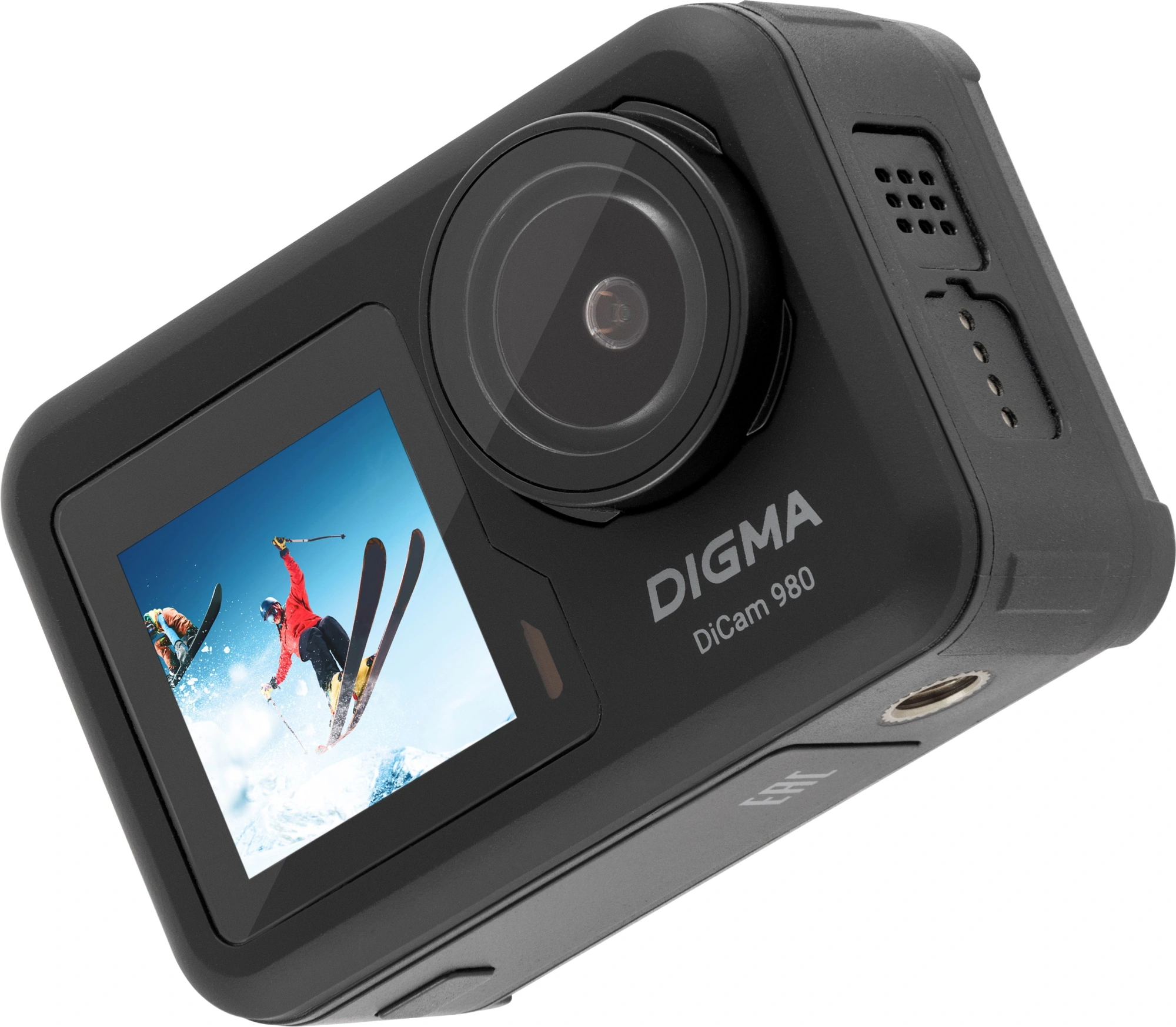 Экшн-камера Digma DiCam 980 1xCMOS 12Mpix черный — миниатюра 3