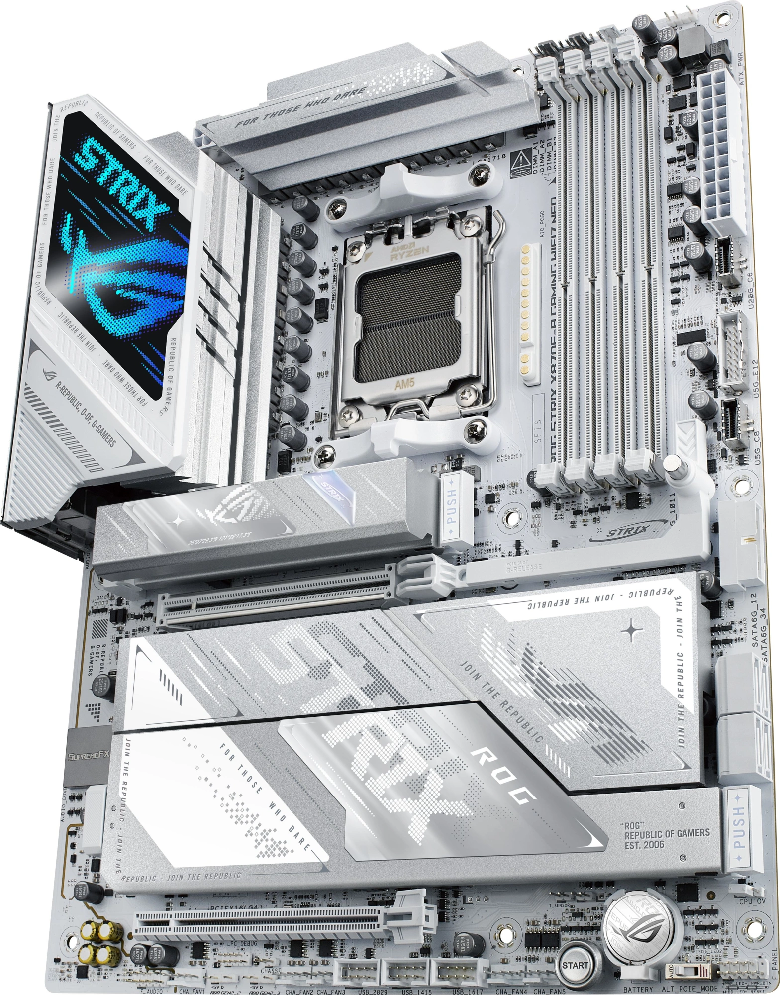 Материнская плата Asus ROG STRIX X870E-A GAMING WIFI7 NEO Socket AM5 AMD X870 4xDDR5 ATX AC`97 8ch(7.1) 5Gigabit RAID+HDMI — миниатюра 5