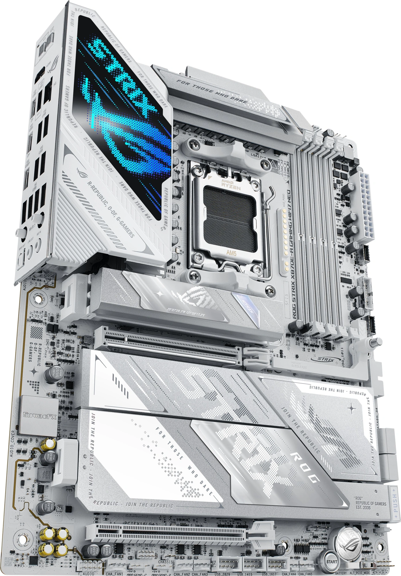 Материнская плата Asus ROG STRIX X870E-A GAMING WIFI7 NEO Socket AM5 AMD X870 4xDDR5 ATX AC`97 8ch(7.1) 5Gigabit RAID+HDMI — миниатюра 6