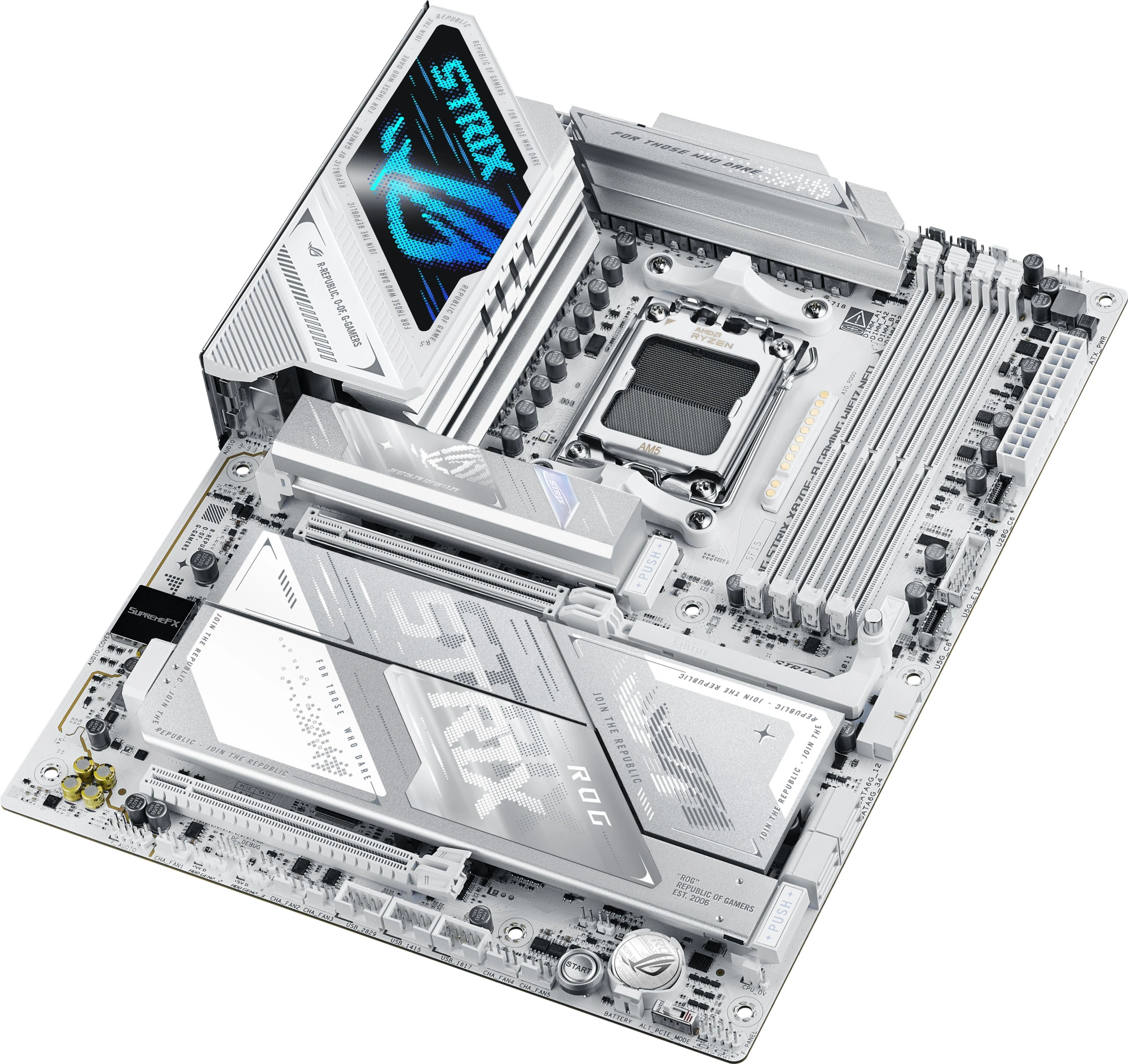 Материнская плата Asus ROG STRIX X870E-A GAMING WIFI7 NEO Socket AM5 AMD X870 4xDDR5 ATX AC`97 8ch(7.1) 5Gigabit RAID+HDMI — миниатюра 7