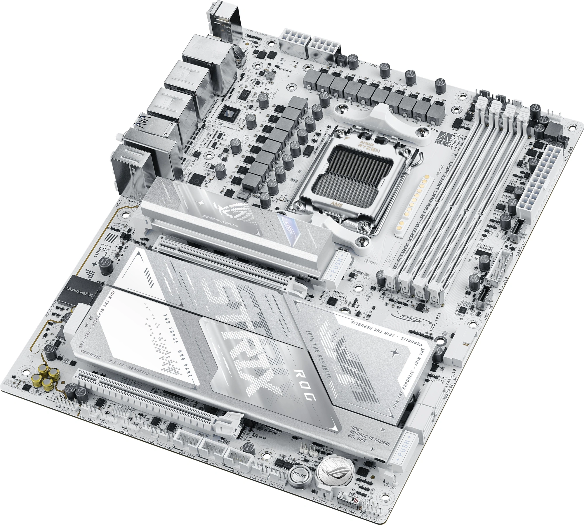 Материнская плата Asus ROG STRIX X870E-A GAMING WIFI7 NEO Socket AM5 AMD X870 4xDDR5 ATX AC`97 8ch(7.1) 5Gigabit RAID+HDMI — миниатюра 8