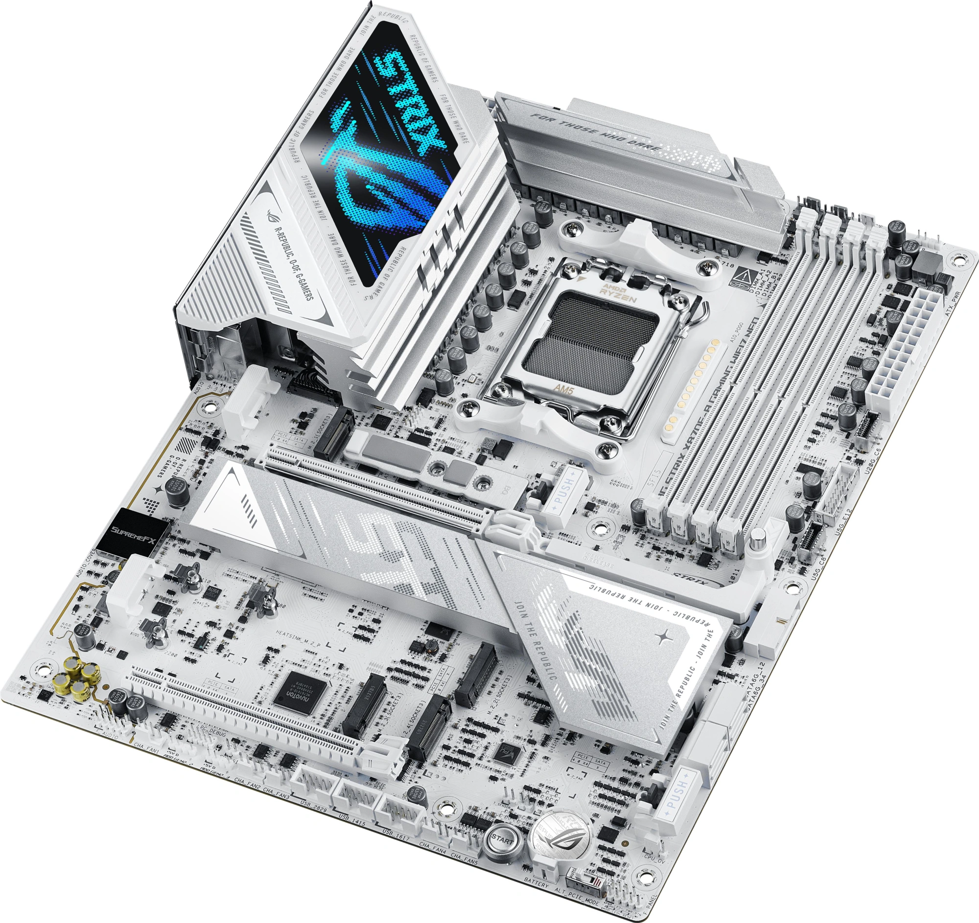 Материнская плата Asus ROG STRIX X870E-A GAMING WIFI7 NEO Socket AM5 AMD X870 4xDDR5 ATX AC`97 8ch(7.1) 5Gigabit RAID+HDMI — миниатюра 9