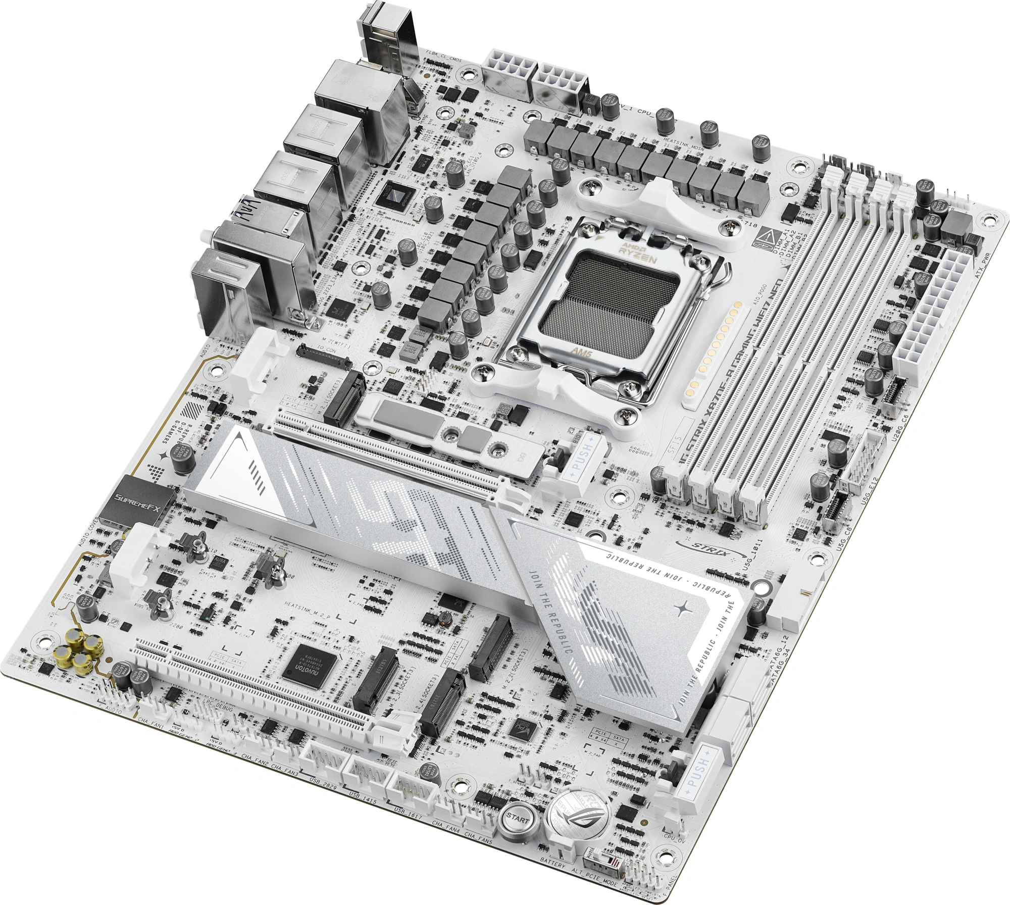 Материнская плата Asus ROG STRIX X870E-A GAMING WIFI7 NEO Socket AM5 AMD X870 4xDDR5 ATX AC`97 8ch(7.1) 5Gigabit RAID+HDMI — миниатюра 10