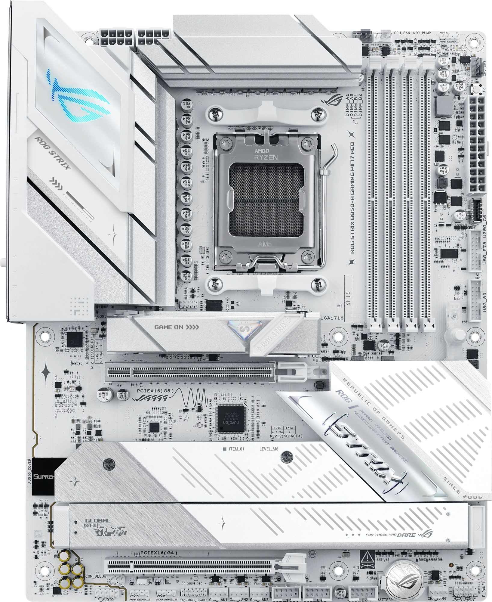 Материнская плата Asus ROG STRIX B850-A GAMING WIFI7 NEO Socket AM5 AMD B850 4xDDR5 ATX AC`97 8ch(7.1) 5Gigabit RAID+HDMI — миниатюра 2