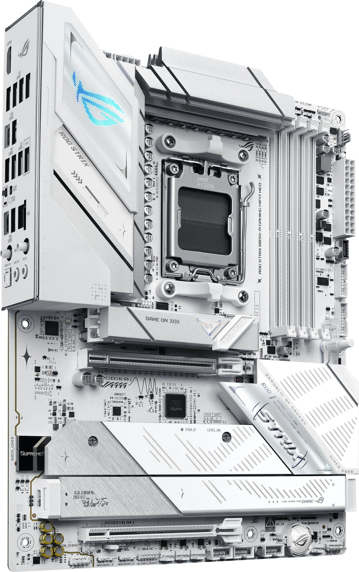Материнская плата Asus ROG STRIX B850-A GAMING WIFI7 NEO Socket AM5 AMD B850 4xDDR5 ATX AC`97 8ch(7.1) 5Gigabit RAID+HDMI — миниатюра 3