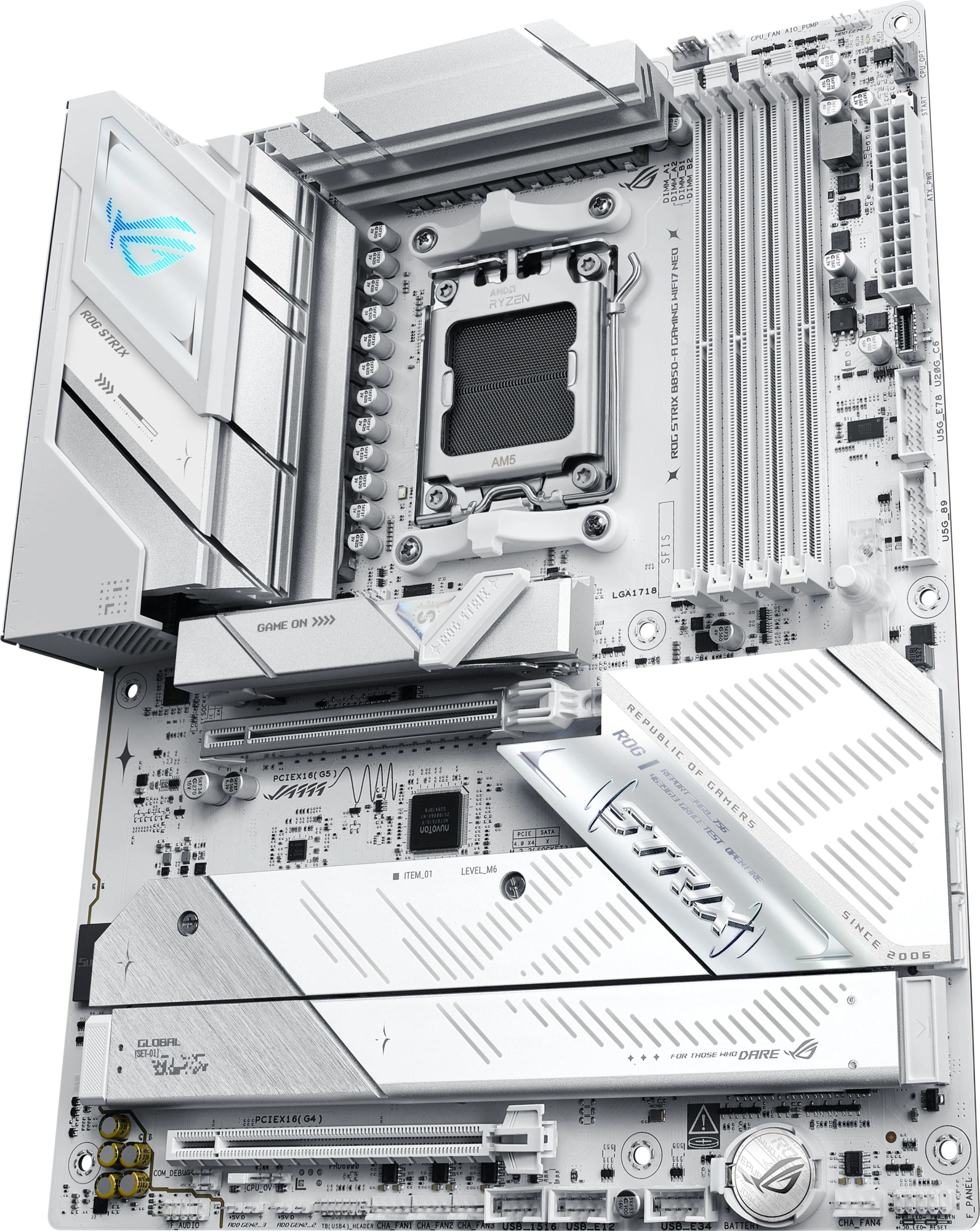 Материнская плата Asus ROG STRIX B850-A GAMING WIFI7 NEO Socket AM5 AMD B850 4xDDR5 ATX AC`97 8ch(7.1) 5Gigabit RAID+HDMI — миниатюра 5