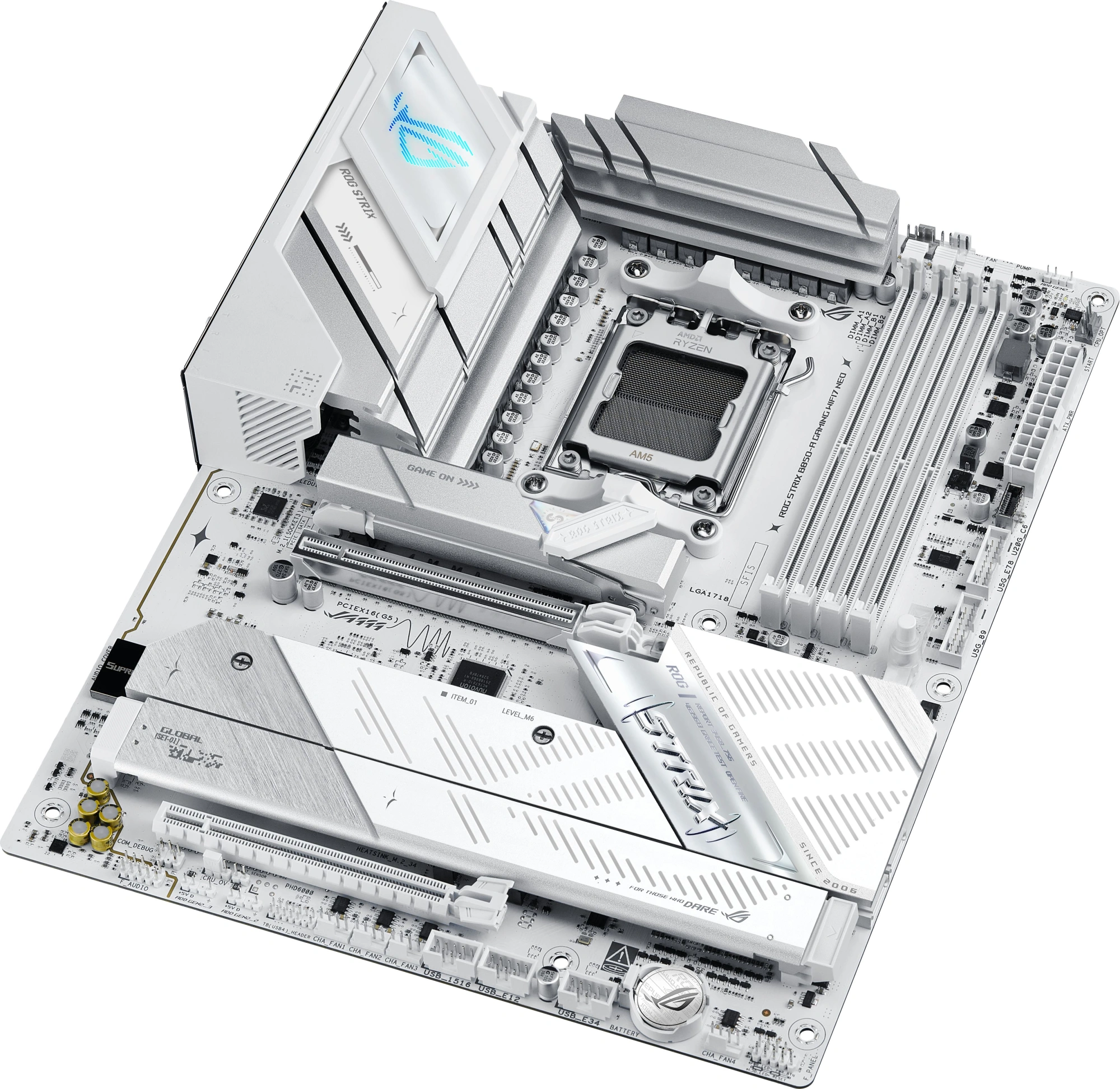 Материнская плата Asus ROG STRIX B850-A GAMING WIFI7 NEO Socket AM5 AMD B850 4xDDR5 ATX AC`97 8ch(7.1) 5Gigabit RAID+HDMI — миниатюра 6