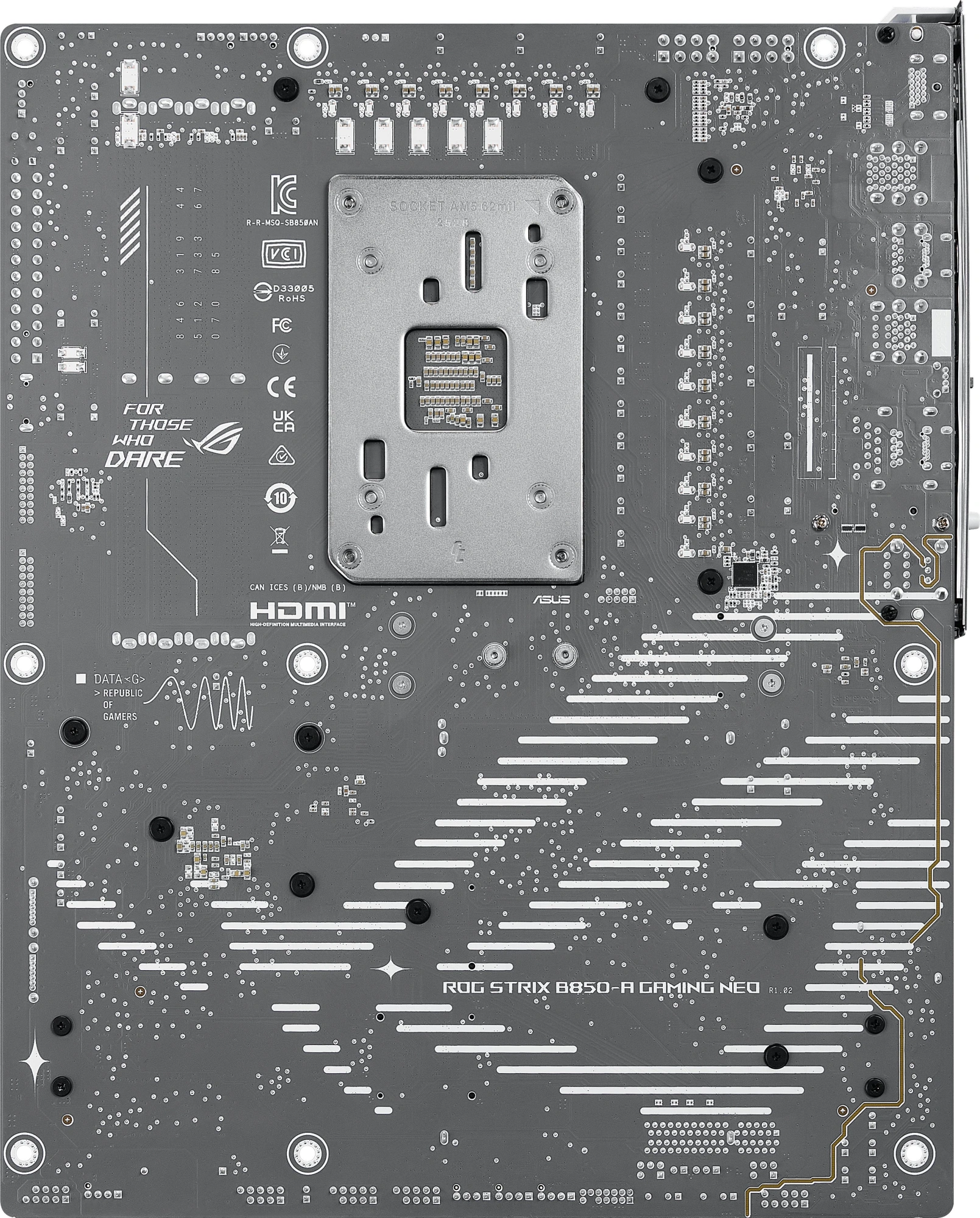 Материнская плата Asus ROG STRIX B850-A GAMING WIFI7 NEO Socket AM5 AMD B850 4xDDR5 ATX AC`97 8ch(7.1) 5Gigabit RAID+HDMI — миниатюра 10