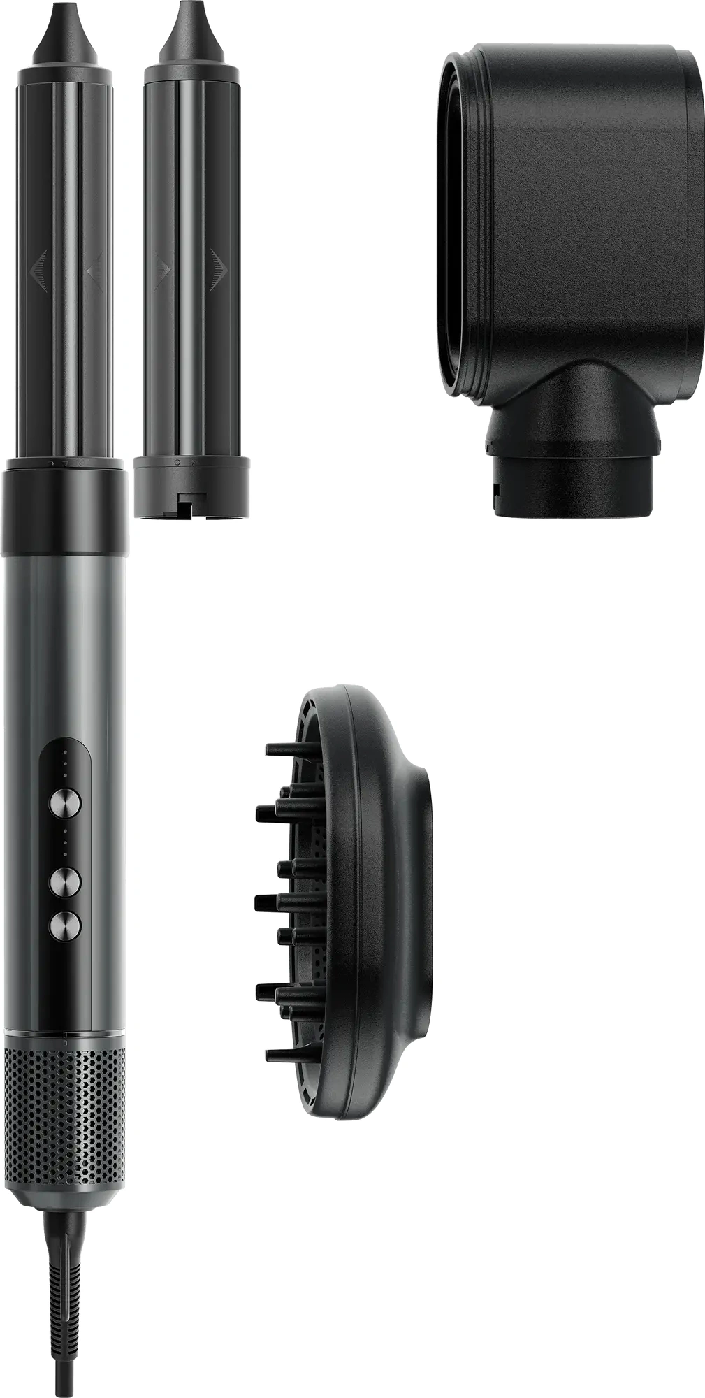 Фен-щетка Haier HHS-513 1400Вт графитовый (FZ000XE00RU) — фото 1