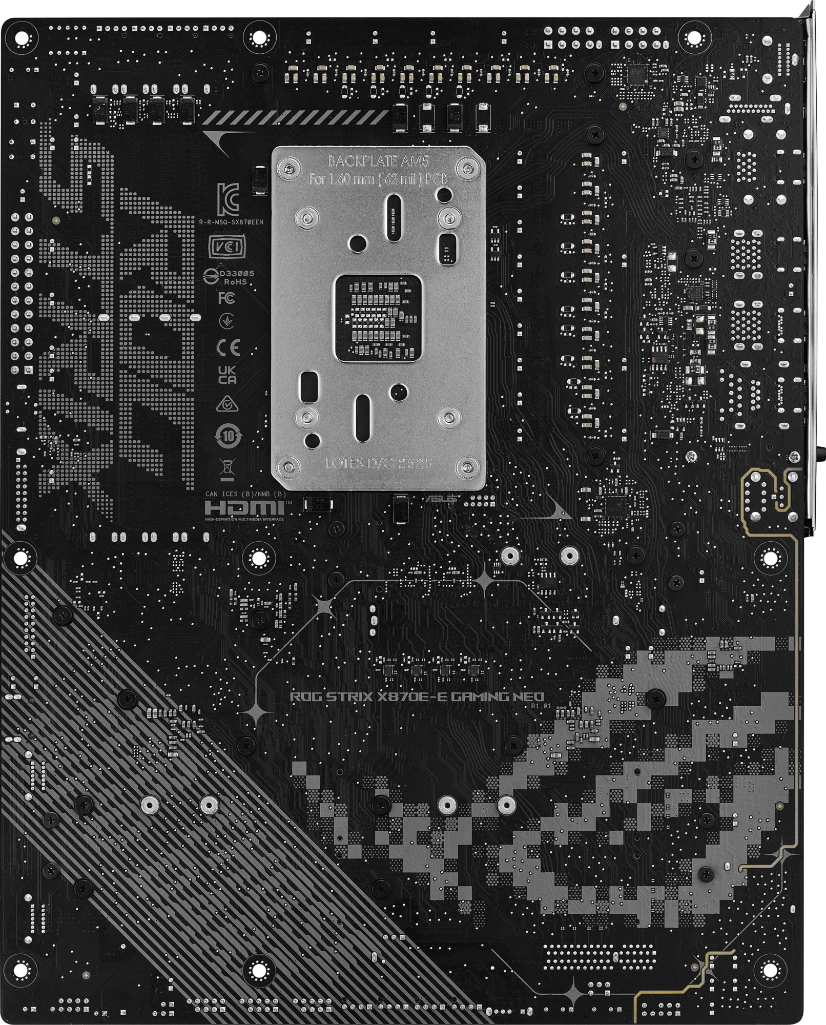 Материнская плата Asus ROG STRIX X870E-E GAMING WIFI7 NEO Socket AM5 AMD X870E 4xDDR5 ATX AC`97 8ch(7.1) 5Gigabit RAID+HDMI — миниатюра 3