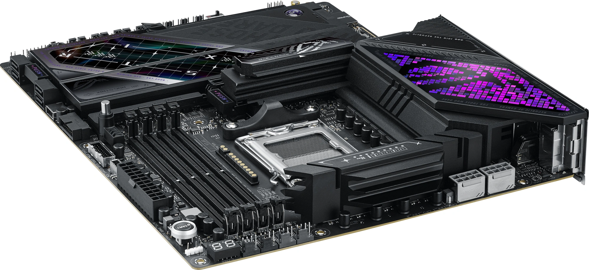 Материнская плата Asus ROG STRIX X870E-E GAMING WIFI7 NEO Socket AM5 AMD X870E 4xDDR5 ATX AC`97 8ch(7.1) 5Gigabit RAID+HDMI — миниатюра 9