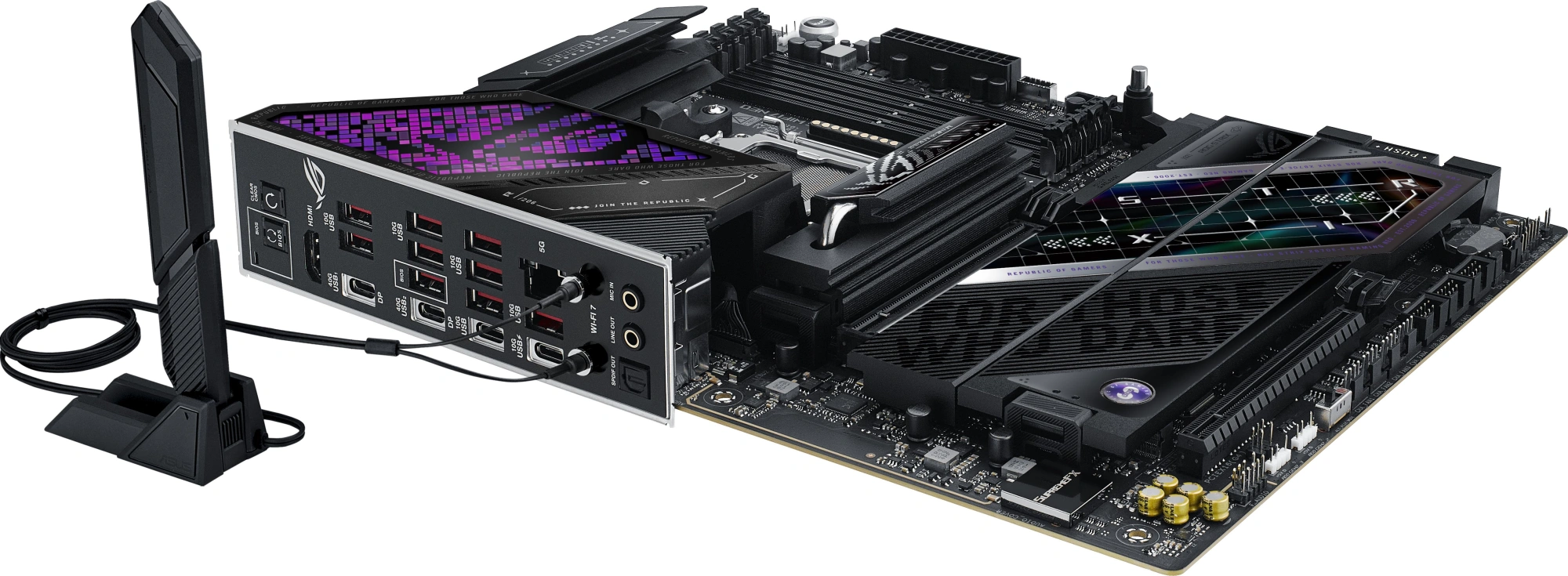 Материнская плата Asus ROG STRIX X870E-E GAMING WIFI7 NEO Socket AM5 AMD X870E 4xDDR5 ATX AC`97 8ch(7.1) 5Gigabit RAID+HDMI — миниатюра 12