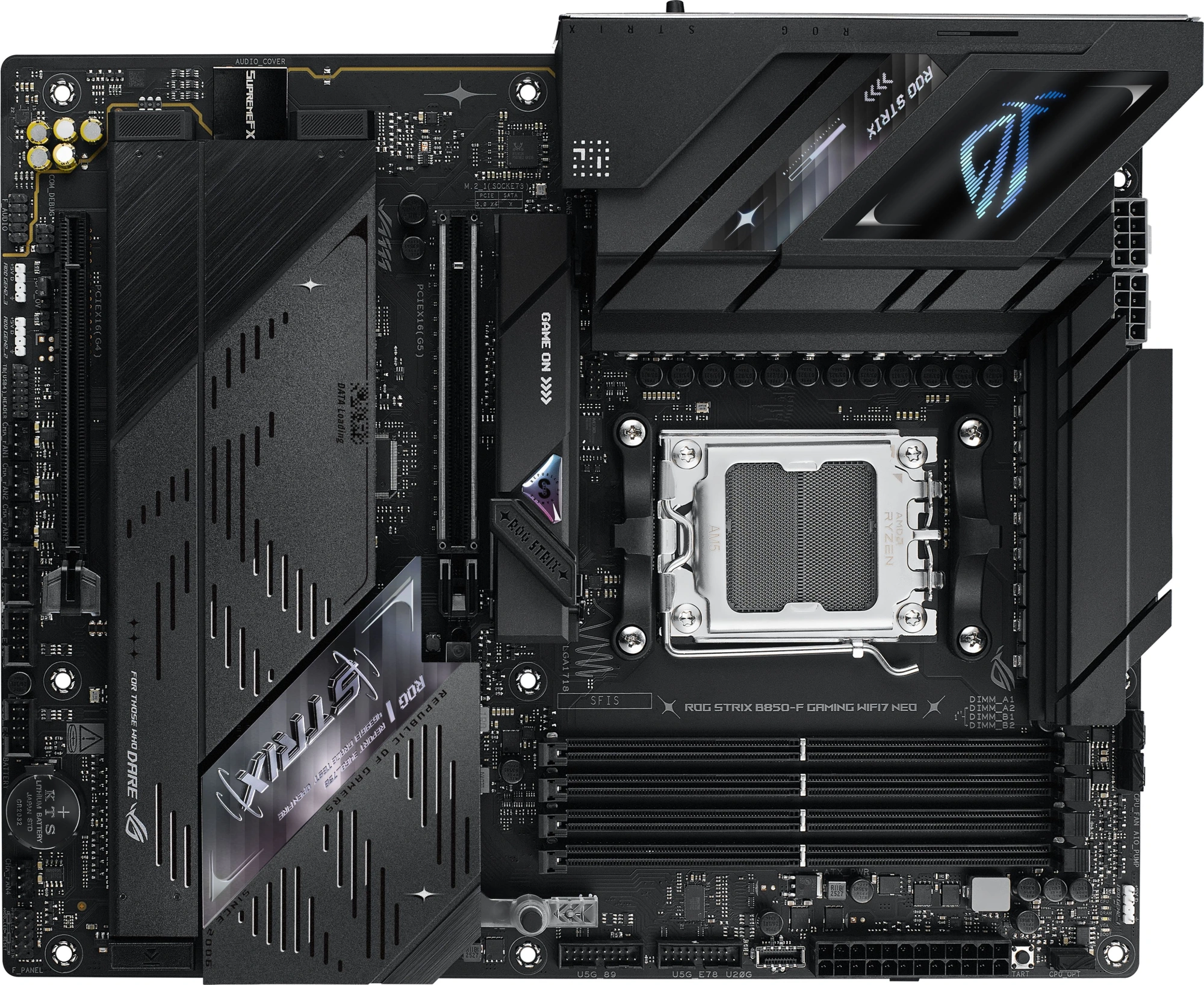 Материнская плата Asus ROG Strix B850-F GAMING WIFI7 NEO Socket AM5 AMD B850 4xDDR5 ATX AC`97 8ch(7.1) 5Gigabit RAID+HDMI — фото 1