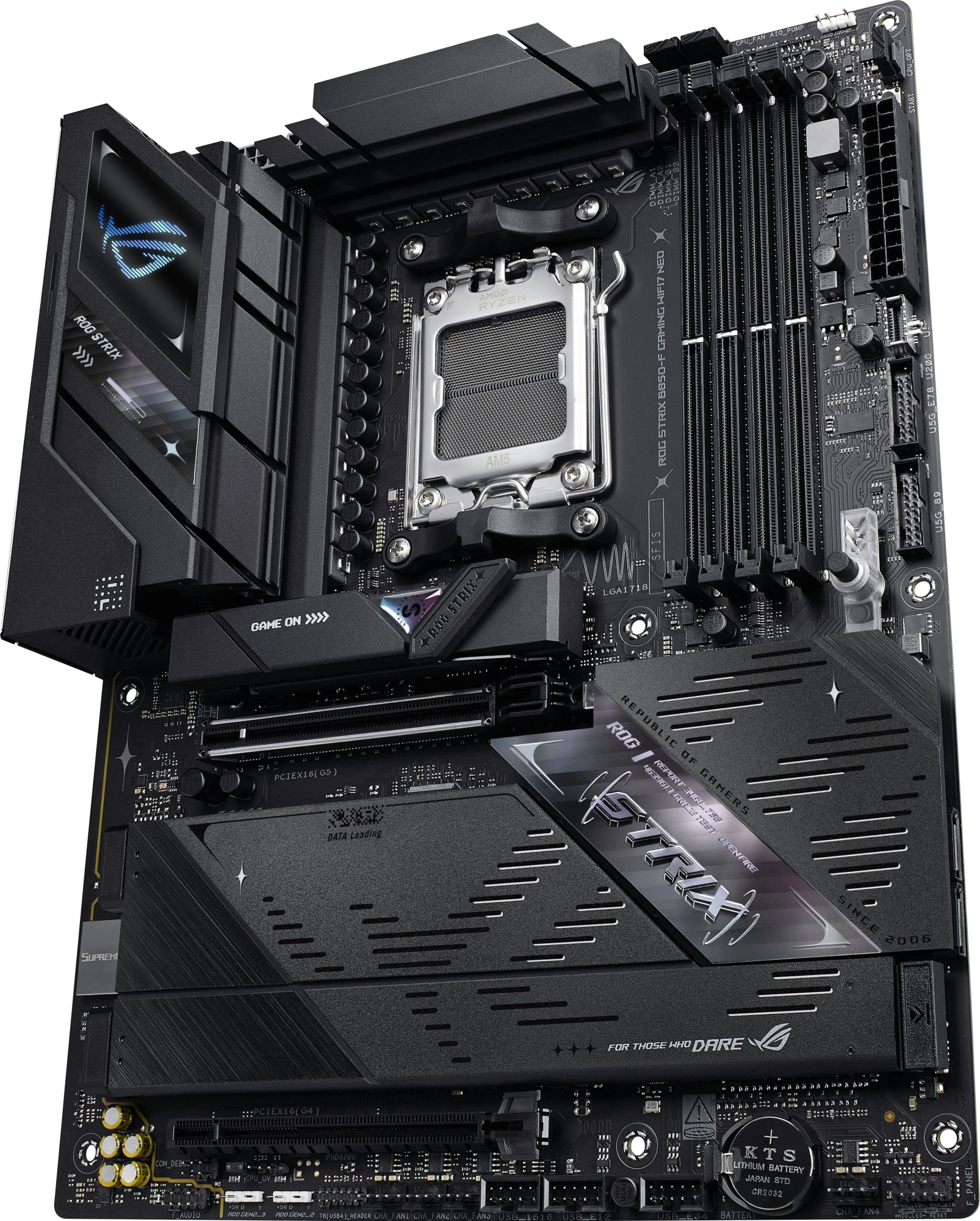 Материнская плата Asus ROG Strix B850-F GAMING WIFI7 NEO Socket AM5 AMD B850 4xDDR5 ATX AC`97 8ch(7.1) 5Gigabit RAID+HDMI — миниатюра 4