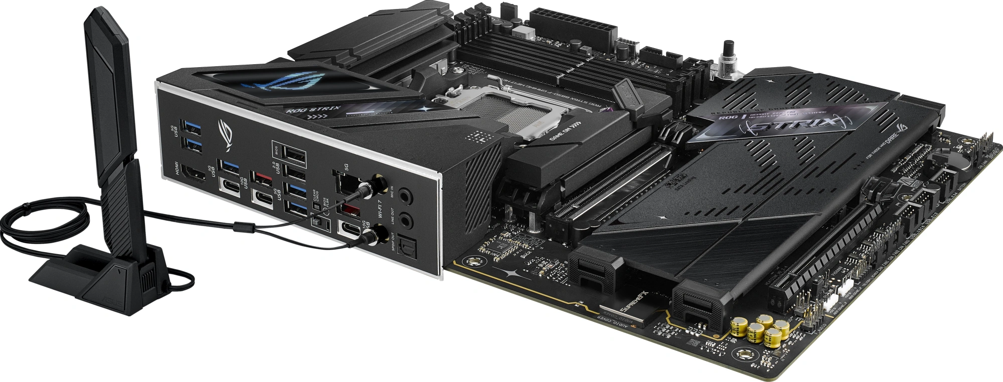 Материнская плата Asus ROG Strix B850-F GAMING WIFI7 NEO Socket AM5 AMD B850 4xDDR5 ATX AC`97 8ch(7.1) 5Gigabit RAID+HDMI — миниатюра 9