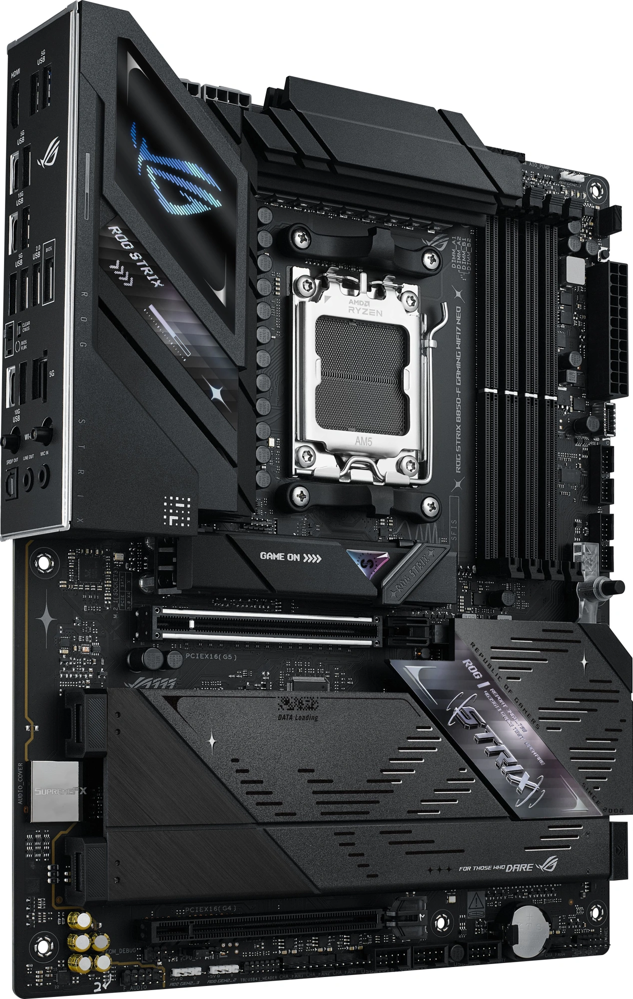 Материнская плата Asus ROG Strix B850-F GAMING WIFI7 NEO Socket AM5 AMD B850 4xDDR5 ATX AC`97 8ch(7.1) 5Gigabit RAID+HDMI — миниатюра 12