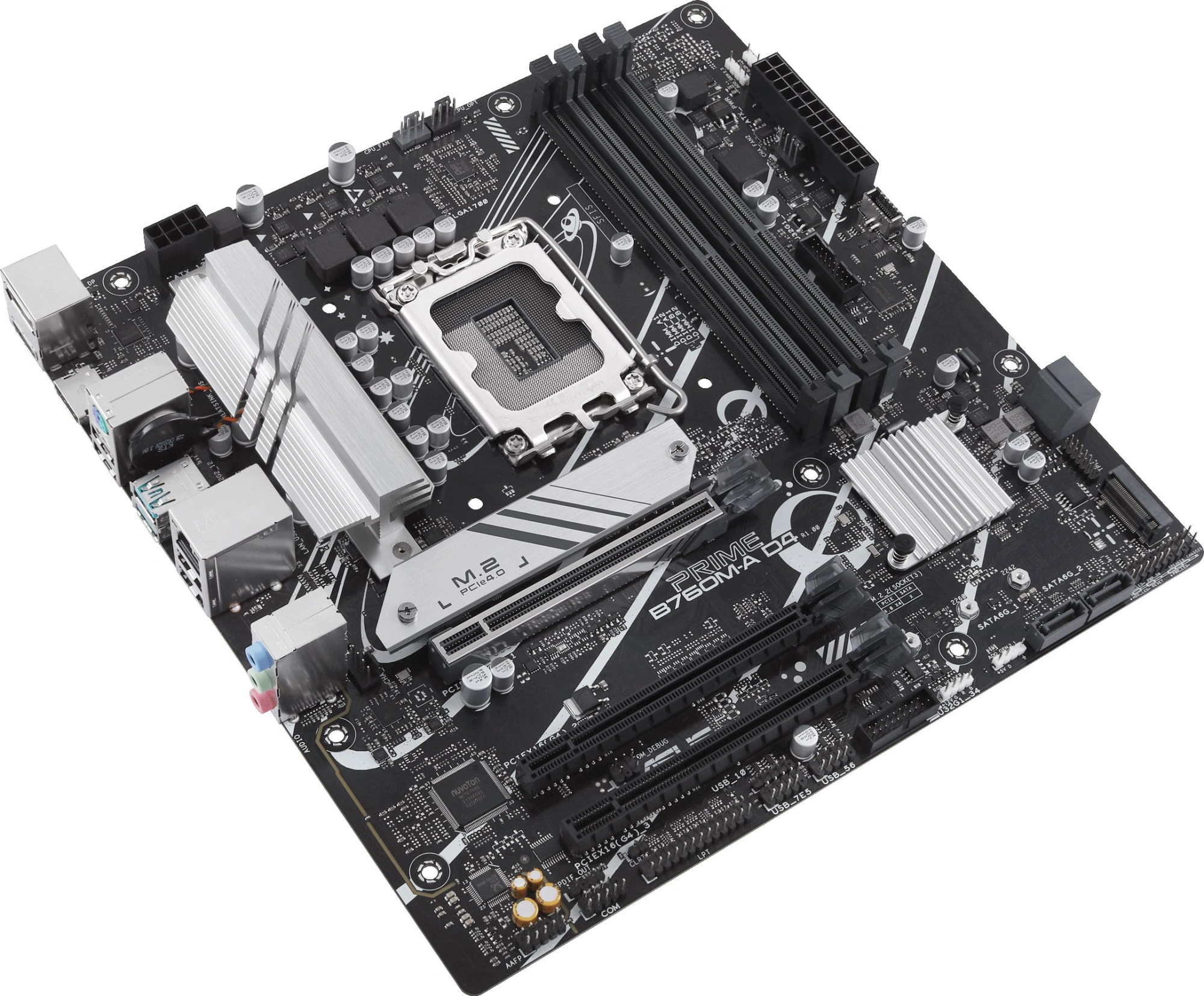Материнская плата Asus PRIME B760M-A D4-CSM Soc-1700 Intel B760 4xDDR4 mATX AC`97 8ch(7.1) 2.5Gg RAID+HDMI+DP — миниатюра 6