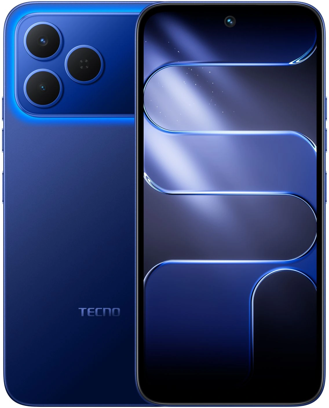Смартфон Tecno Spark 50 128Gb 4Gb синий моноблок 3G 4G 2Sim 6.78" 720x1600 Android 16 50Mpix 802.11 a/b/g/n/ac/ax NFC GPS GSM900/1800 GSM1900 Protect FM microSD max2048Gb
