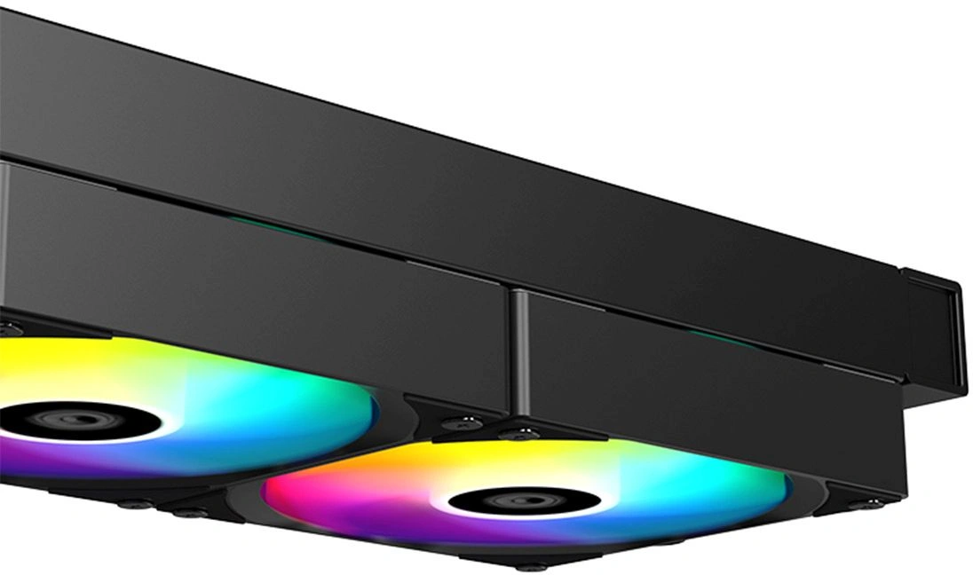 Система водяного охлаждения ID-Cooling FX240 TD ARGB Soc-AM5/AM4/1200/1700/1851 черный 4-pin 27.2dB Al LCD 300W Ret — миниатюра 4