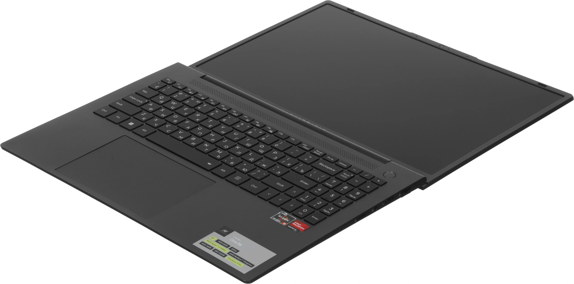 Ноутбук Machcreator One R6 Ryzen 5 7430U 16Gb SSD512Gb AMD Radeon Graphics 16" IPS FHD+ (1920x1200) Windows 11 Pro grey WiFi BT Cam 4825mAh (JJ00G000HRU) — миниатюра 18