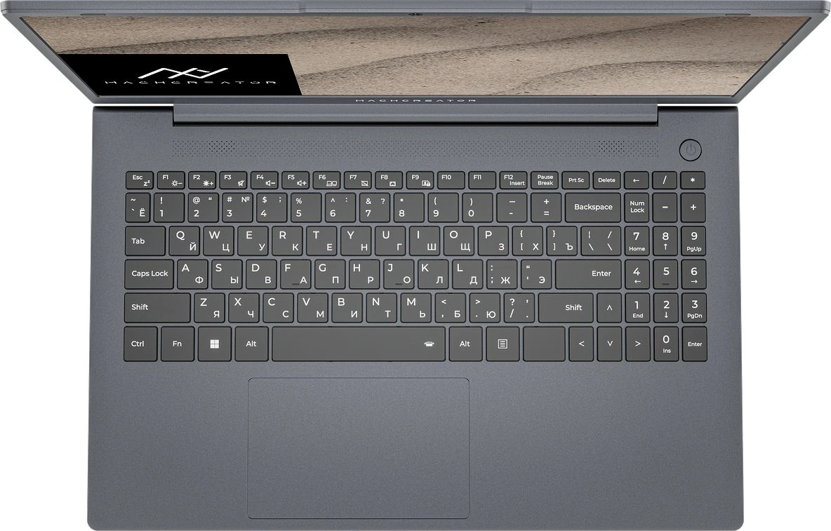 Ноутбук Machcreator One R5 Ryzen 5 7430U 16Gb SSD512Gb AMD Radeon Graphics 15.6" IPS FHD (1920x1080) Windows 11 Pro grey WiFi BT Cam 4825mAh (JJ00GB00GRU) — миниатюра 4