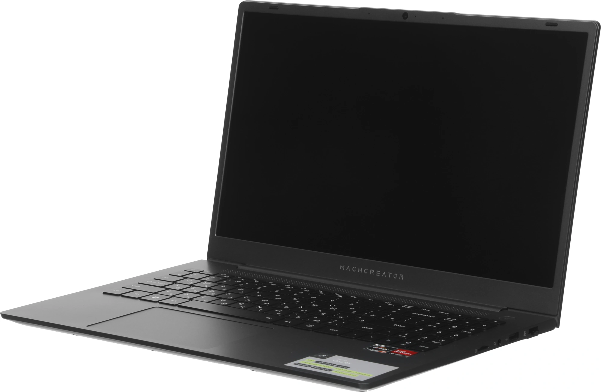 Ноутбук Machcreator One R5 Ryzen 5 7430U 16Gb SSD512Gb AMD Radeon Graphics 15.6" IPS FHD (1920x1080) Windows 11 Pro grey WiFi BT Cam 4825mAh (JJ00GB00GRU) — миниатюра 16