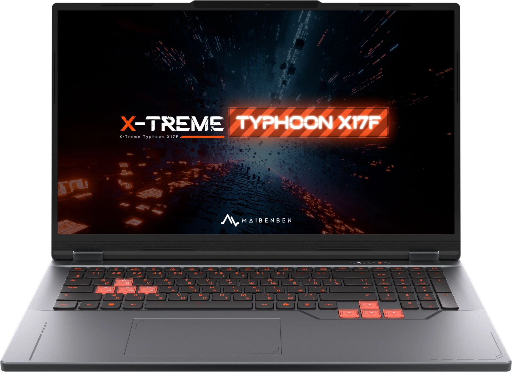 Ноутбук Maibenben X17F-R77435 Ryzen 7 7445HS 16Gb SSD1Tb NVIDIA GeForce RTX 3050 4Gb 17.3" IPS FHD (1920x1080) Linux grey WiFi BT Cam 5200mAh (X17F-R774350G34LG4E10) — фото 1