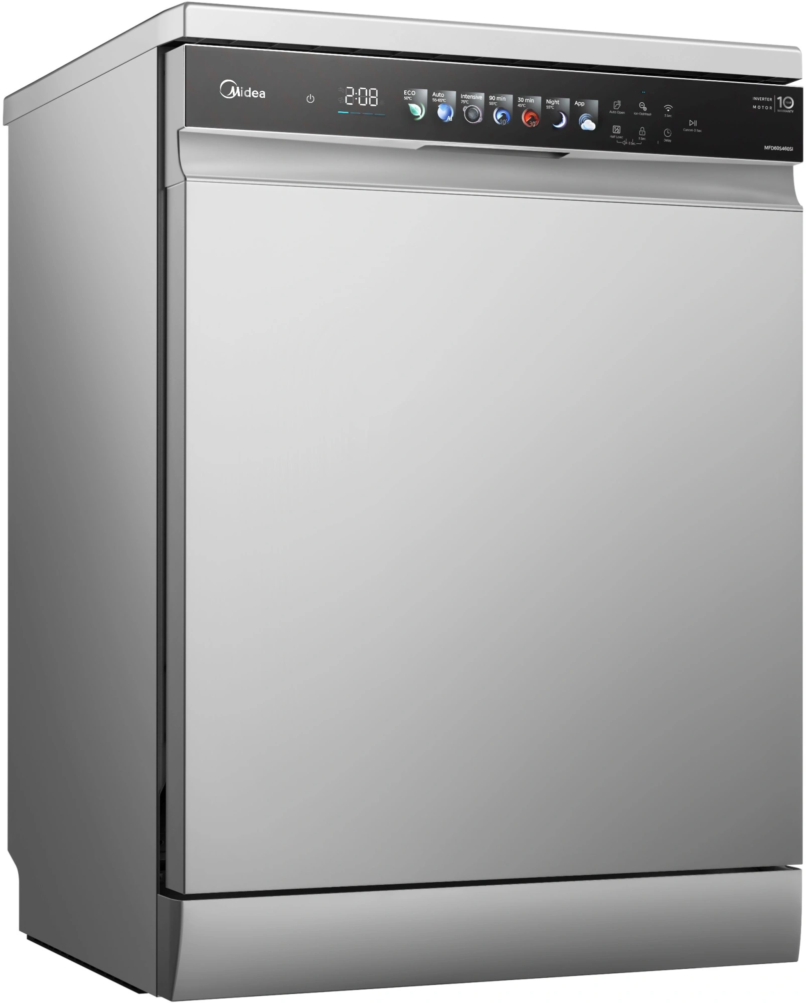 Посудомоечная машина Midea MFD60S460SI серебристый/черный (полноразмерная) инвертор — миниатюра 13