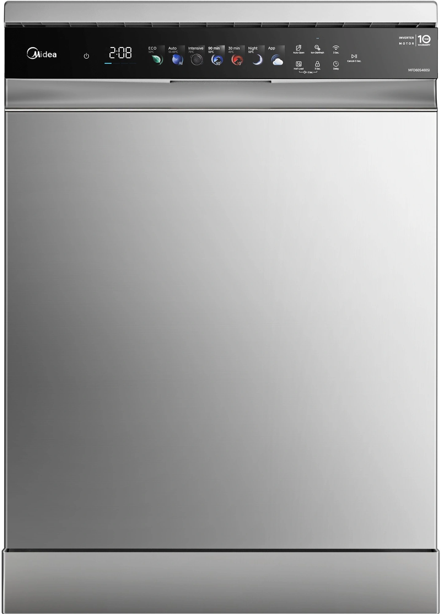 Посудомоечная машина Midea MFD60S460SI серебристый/черный (полноразмерная) инвертор — миниатюра 14