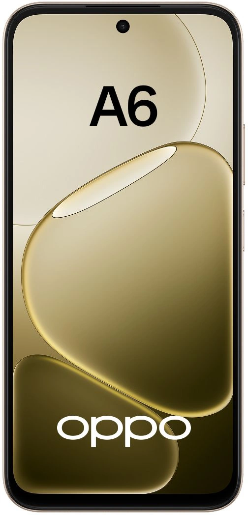 Смартфон Oppo A6 256Gb 8Gb шампань моноблок 3G 4G 2Sim 6.75" 720x1570 Android 15 50Mpix 802.11 a/b/g/n/ac NFC GPS GSM900/1800 Protect A-GPS microSDXC max2048Gb — миниатюра 2