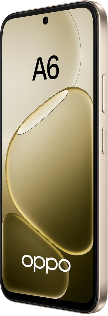 Смартфон Oppo A6 256Gb 8Gb шампань моноблок 3G 4G 2Sim 6.75" 720x1570 Android 15 50Mpix 802.11 a/b/g/n/ac NFC GPS GSM900/1800 Protect A-GPS microSDXC max2048Gb — миниатюра 3