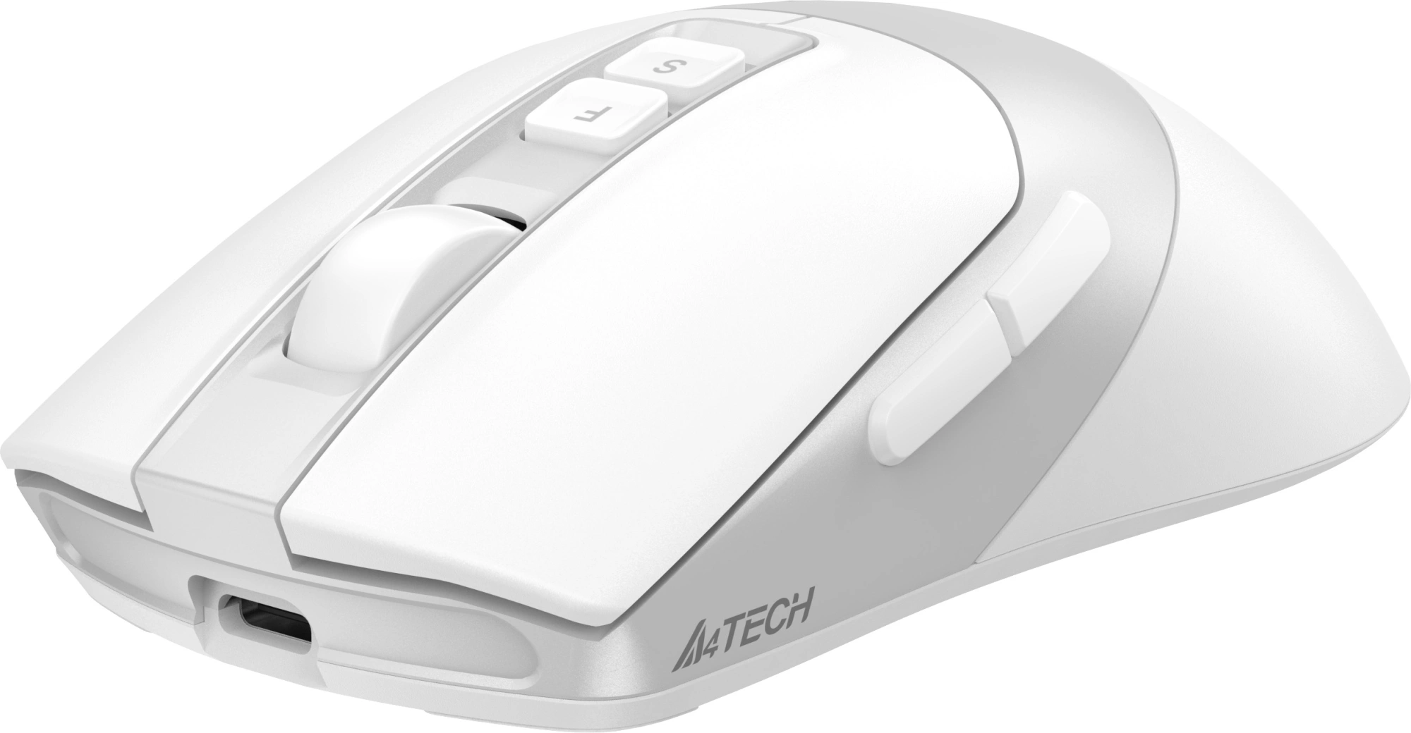 Мышь A4Tech Fstyler FB50CS Plus белый оптическая 3200dpi silent беспров. BT/Radio USB 7but — миниатюра 2