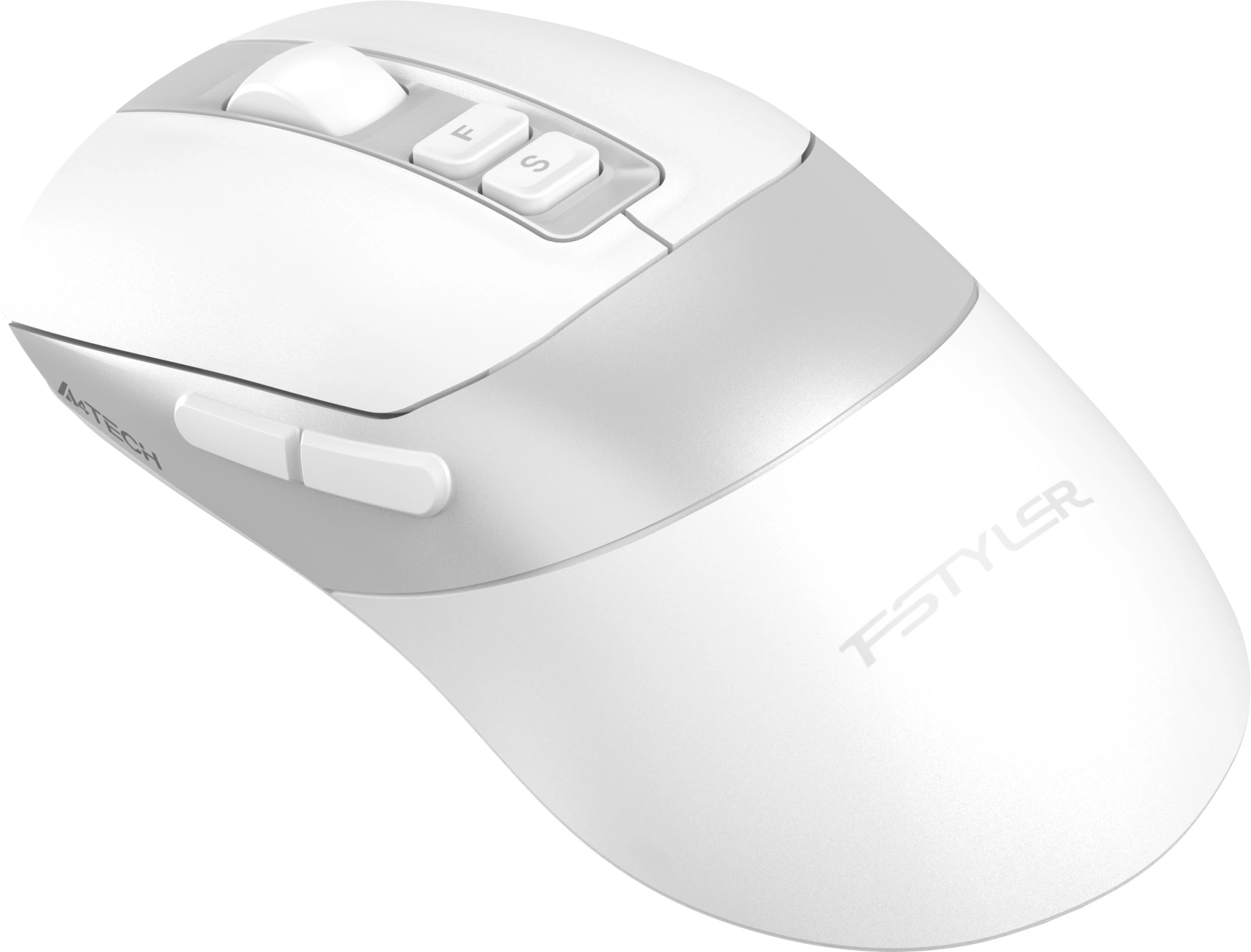 Мышь A4Tech Fstyler FB50CS Plus белый оптическая 3200dpi silent беспров. BT/Radio USB 7but — миниатюра 10