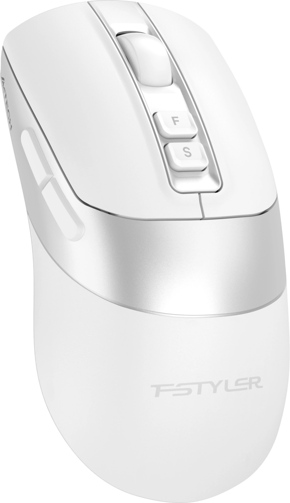 Мышь A4Tech Fstyler FB50CS Plus белый оптическая 3200dpi silent беспров. BT/Radio USB 7but — миниатюра 11
