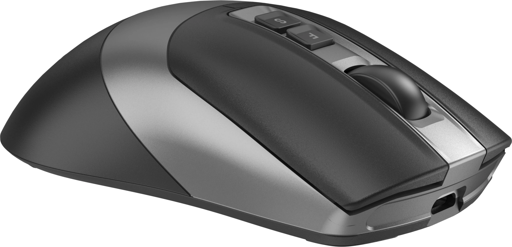 Мышь A4Tech Fstyler FB50CS Plus черный оптическая 3200dpi silent беспров. BT/Radio USB 7but — миниатюра 3