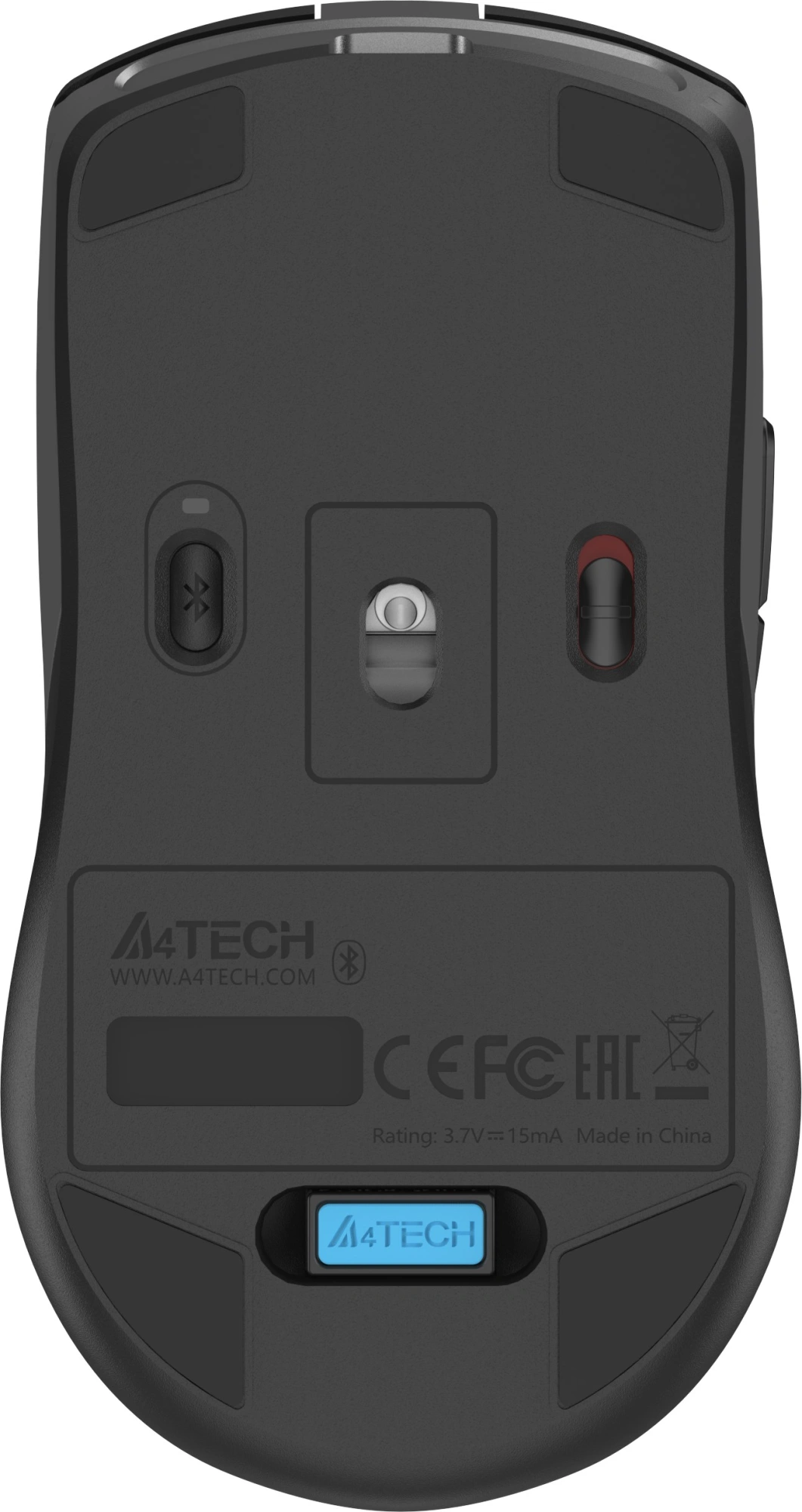 Мышь A4Tech Fstyler FB50CS Plus черный оптическая 3200dpi silent беспров. BT/Radio USB 7but — миниатюра 14