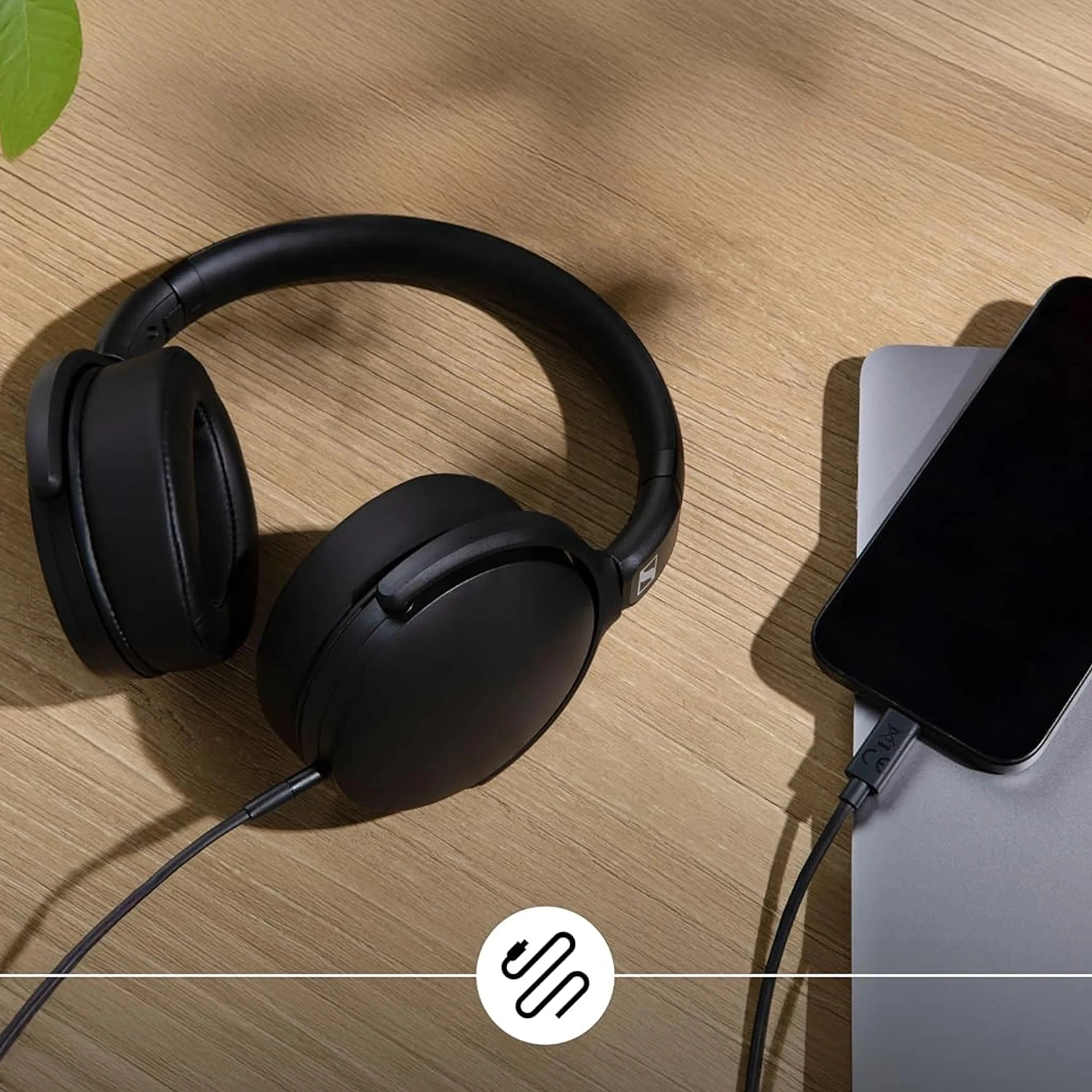 Гарнитура накладные Sennheiser HD 400 U 1.4м черный проводные в ушной раковине (800126) — миниатюра 8