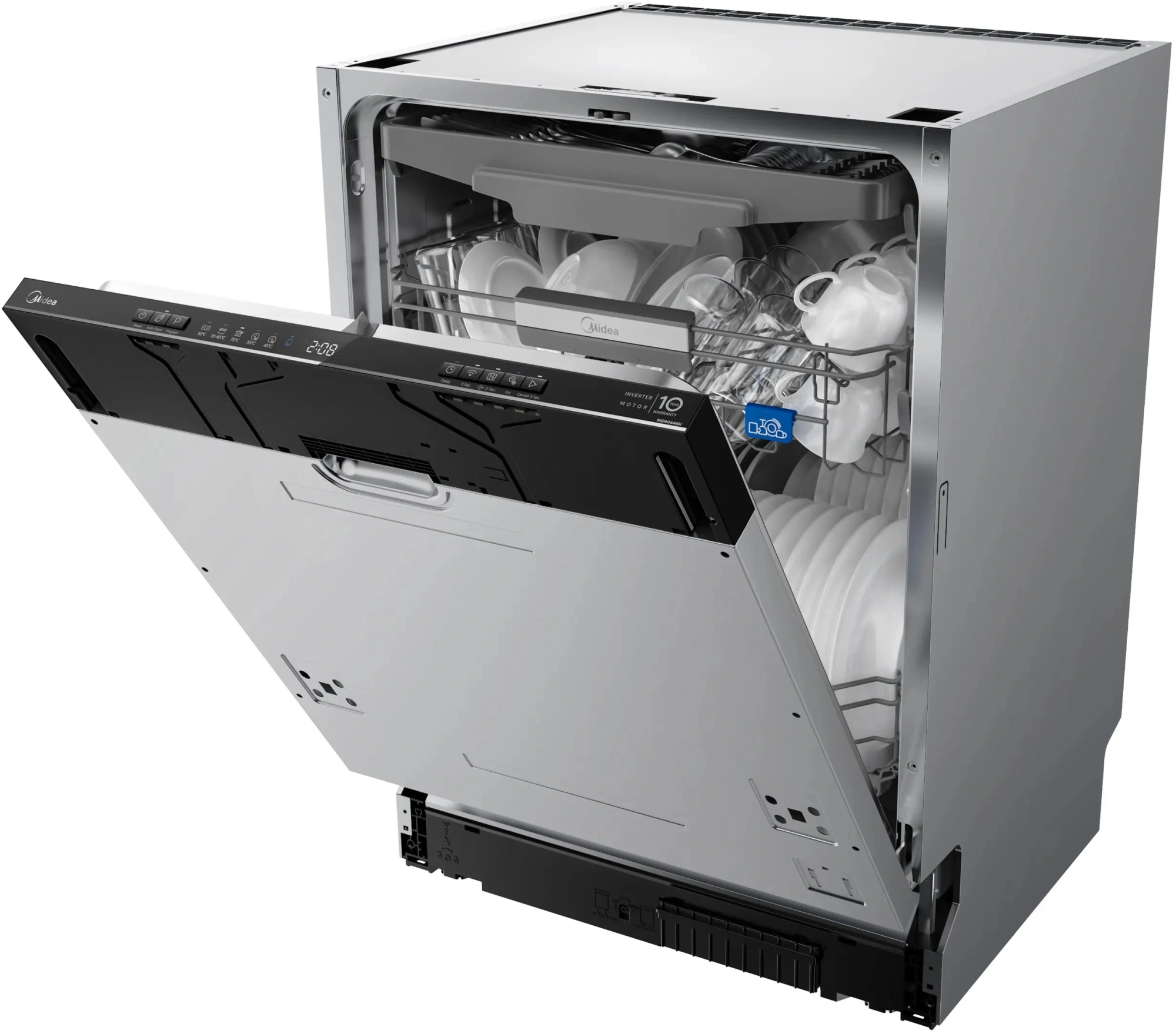 Посудомоечная машина встраив. Midea MID60S485I 2100Вт полноразмерная нержавеющая сталь инвертор — миниатюра 2
