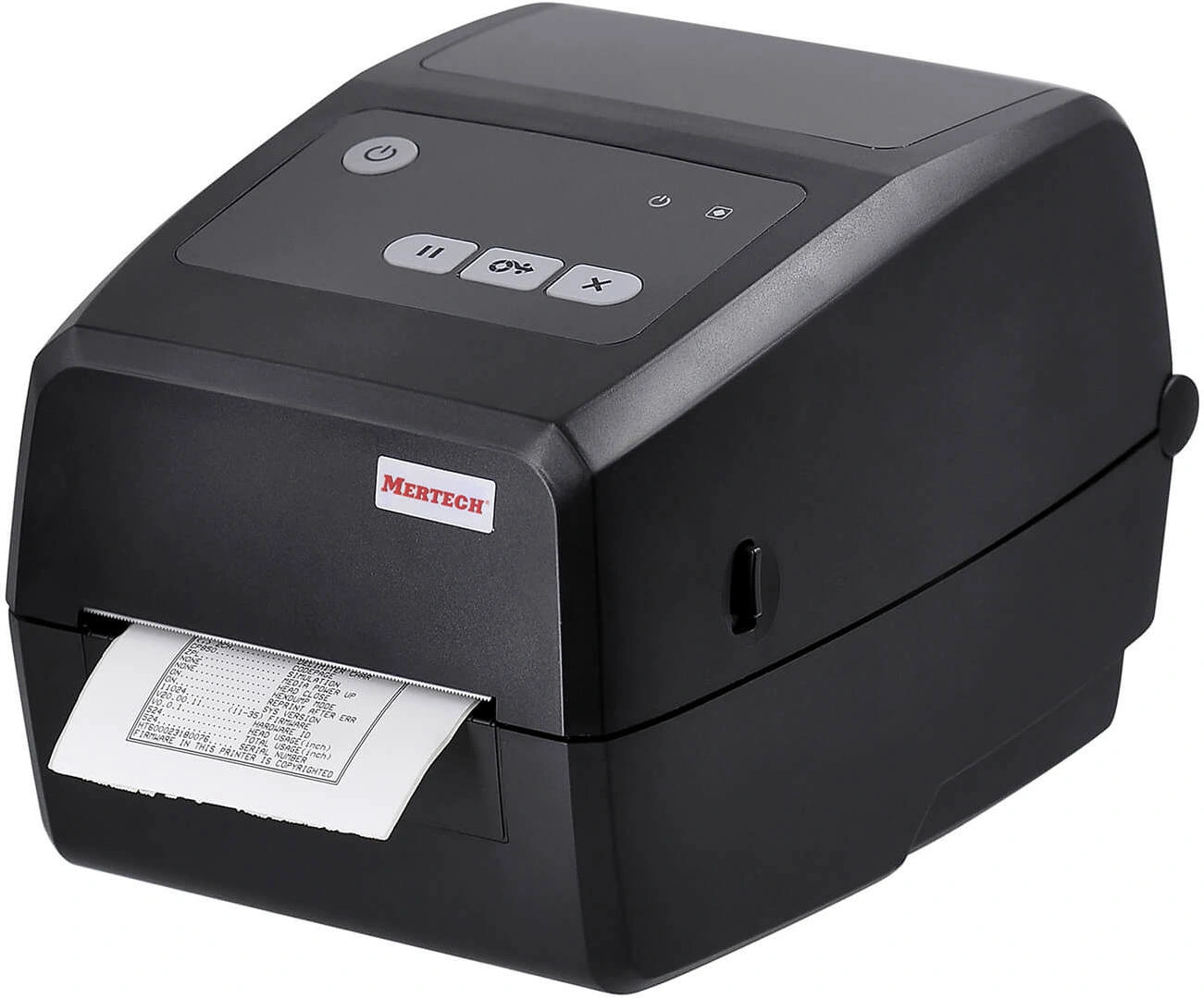 Термопринтер Mertech TLP4H (1026) 300dpi 101мм/с/USB/RS232/Eth для печ.этик. черный — фото 1
