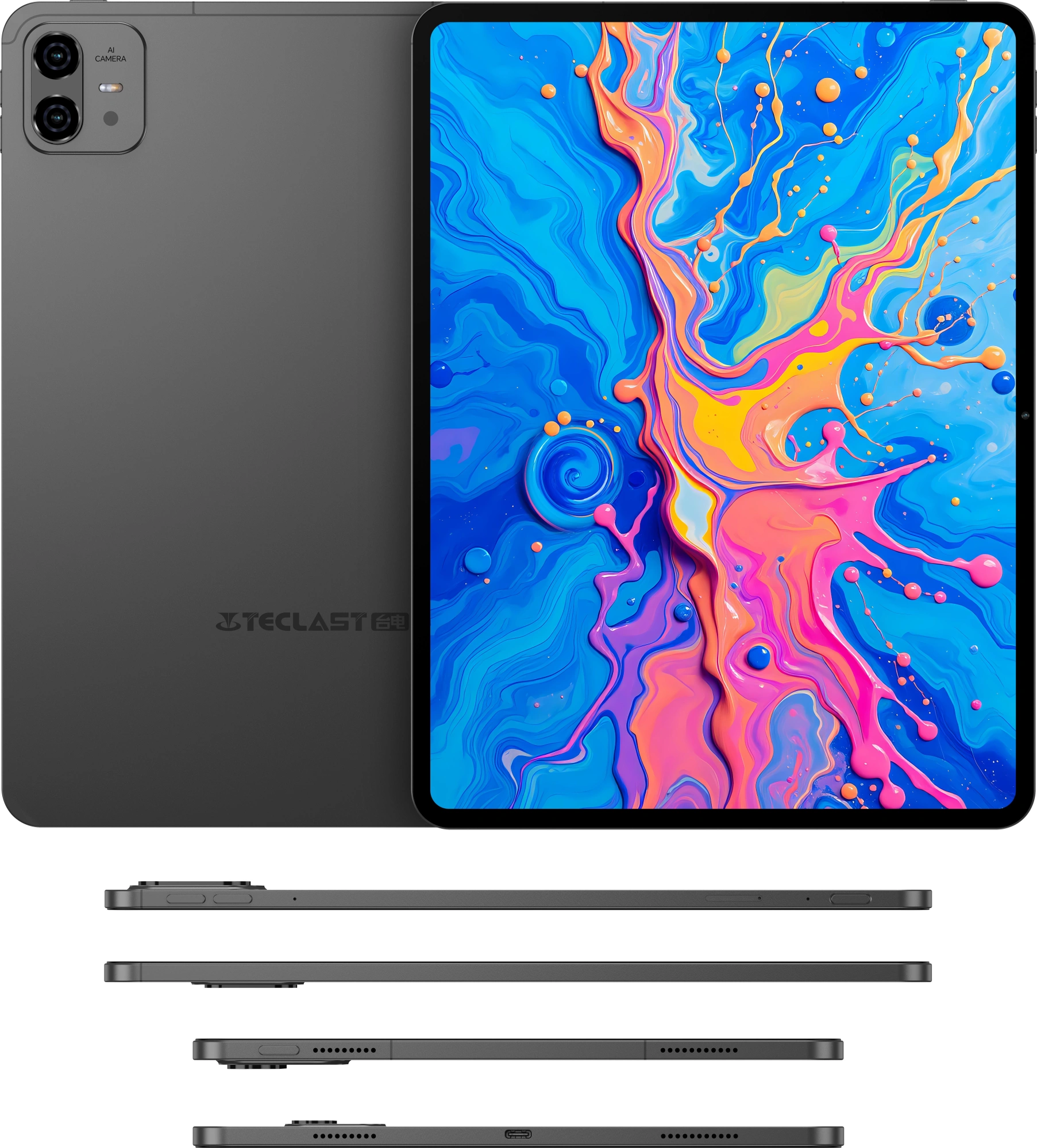 Планшет Teclast ArtPad Pro G99 (2.2) 8C RAM8Gb ROM256Gb 12.7" IPS 2176x1600 4G Android 15 черный 13Mpix 8Mpix BT WiFi microSD 256Gb 10000mAh 11hr — миниатюра 4