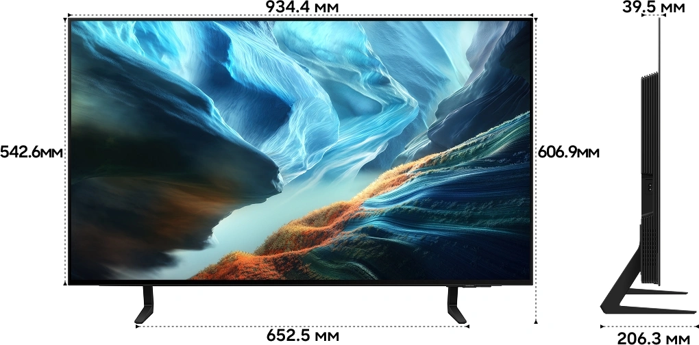 Телевизор OLED Samsung 42" QE42S90HAEXPY Series 9 черный графит 4K Ultra HD 120Hz DVB-T2 DVB-C DVB-S2 USB WiFi Smart TV — миниатюра 10