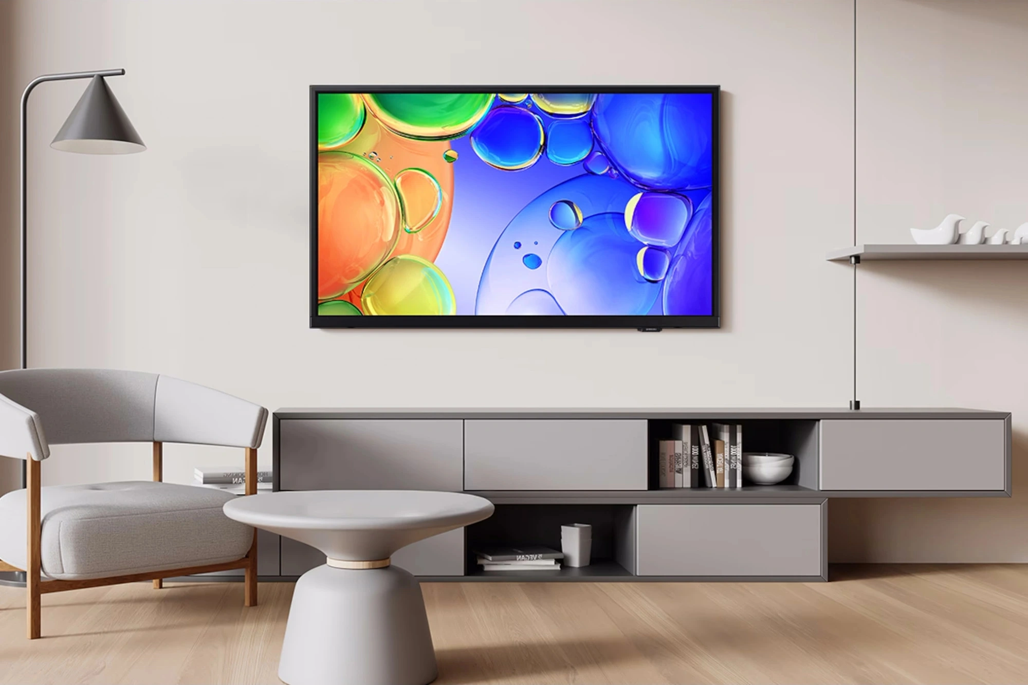 Телевизор QLED Samsung 32" QE32Q5FAAUXPY черный FULL HD 60Hz DVB-T2 DVB-C DVB-S2 USB WiFi Smart TV (RUS) — миниатюра 7